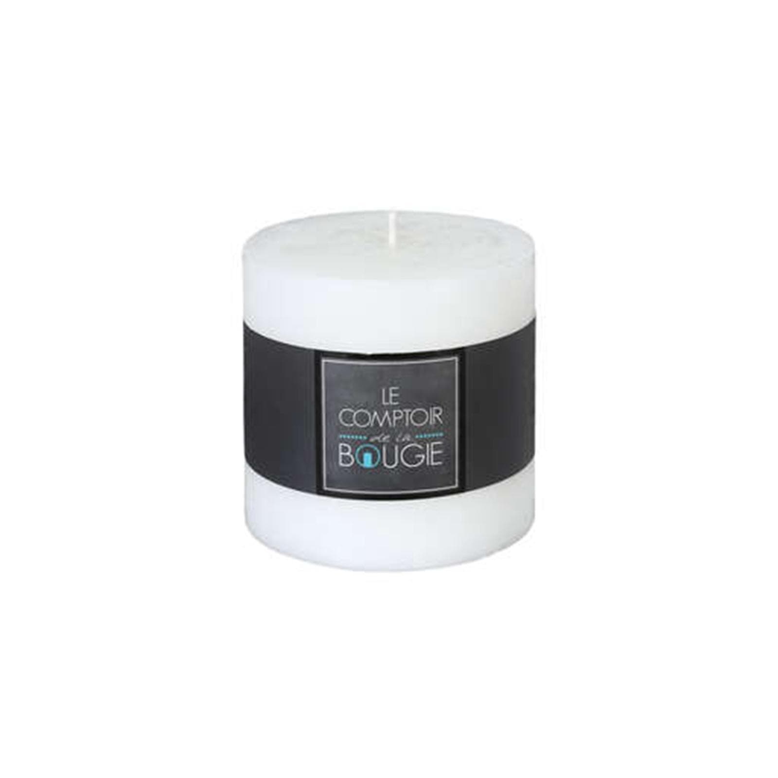 Candela rustica diametro 10x11h cm bianco
