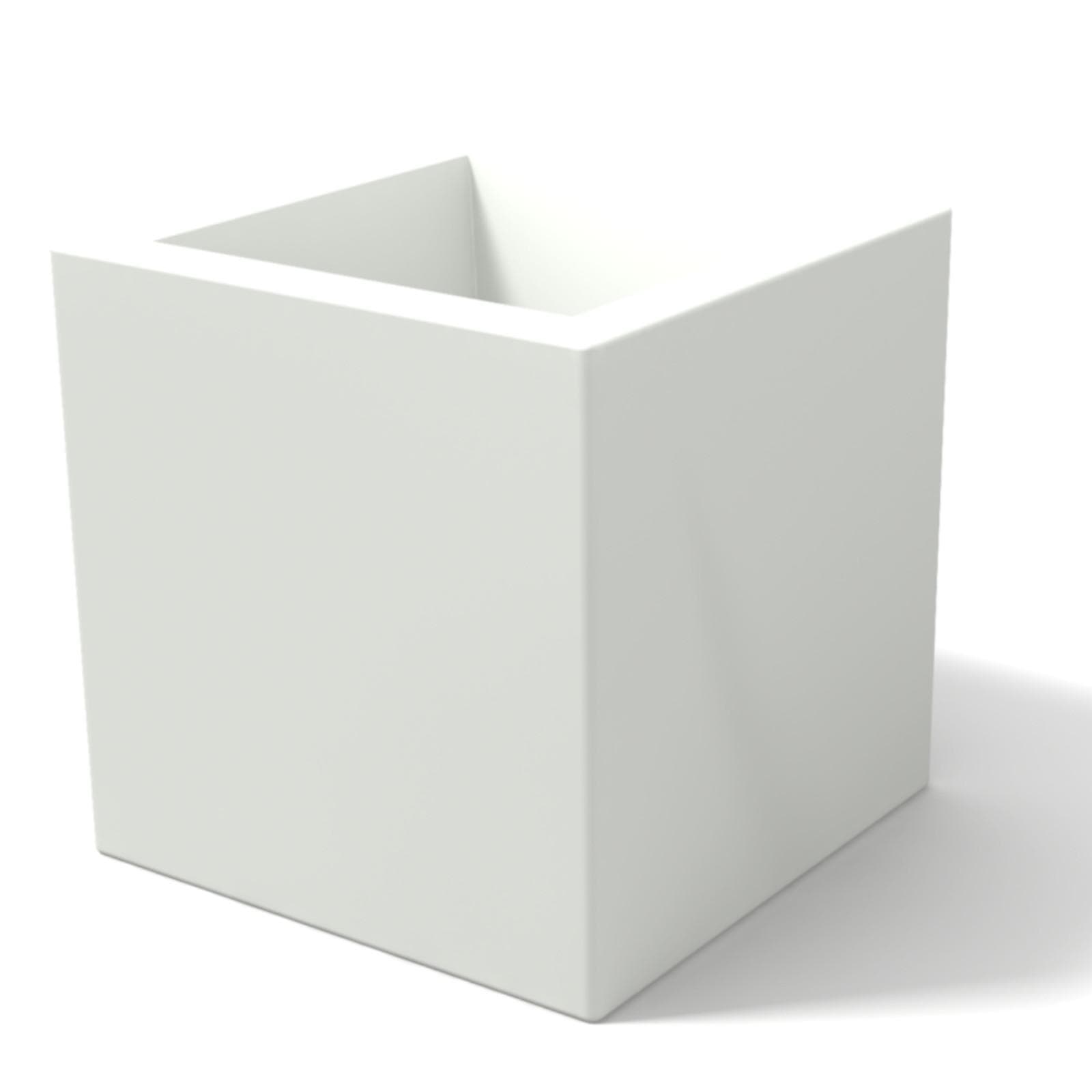 Vaso da esterno 15 h tutta capienza cm in polietilene bianco - Constance