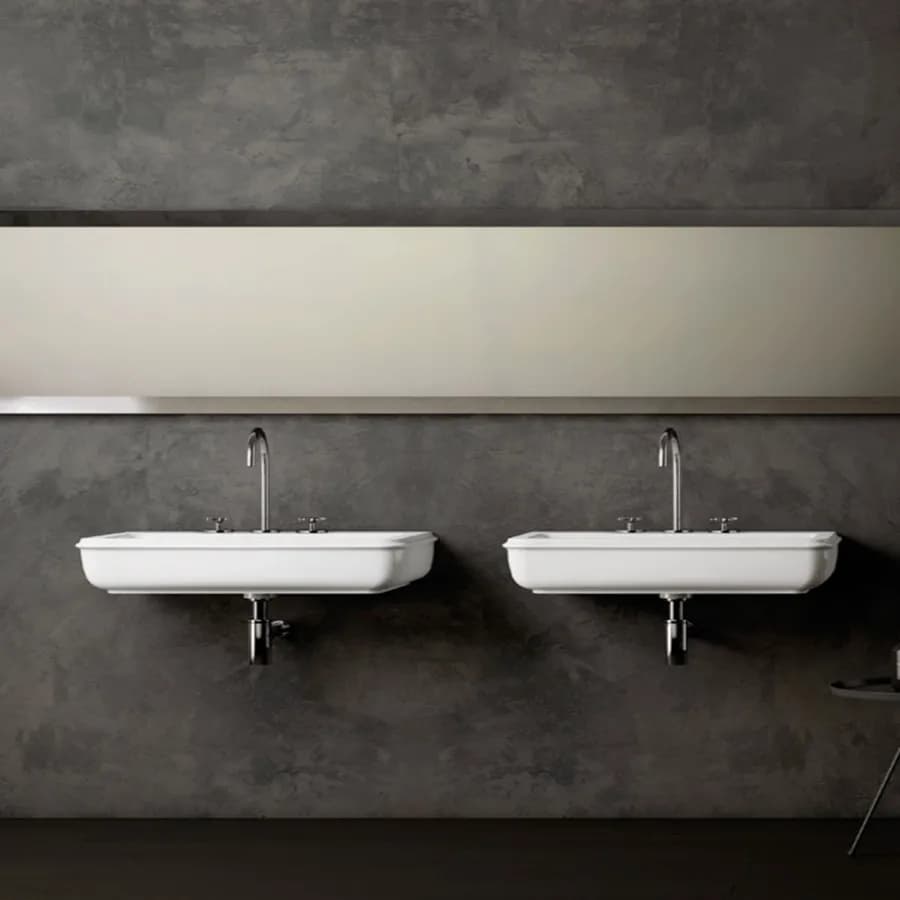 Lavabo Charme di Azzurra da 56 cm monoforo da appoggio o sospeso in ceramica