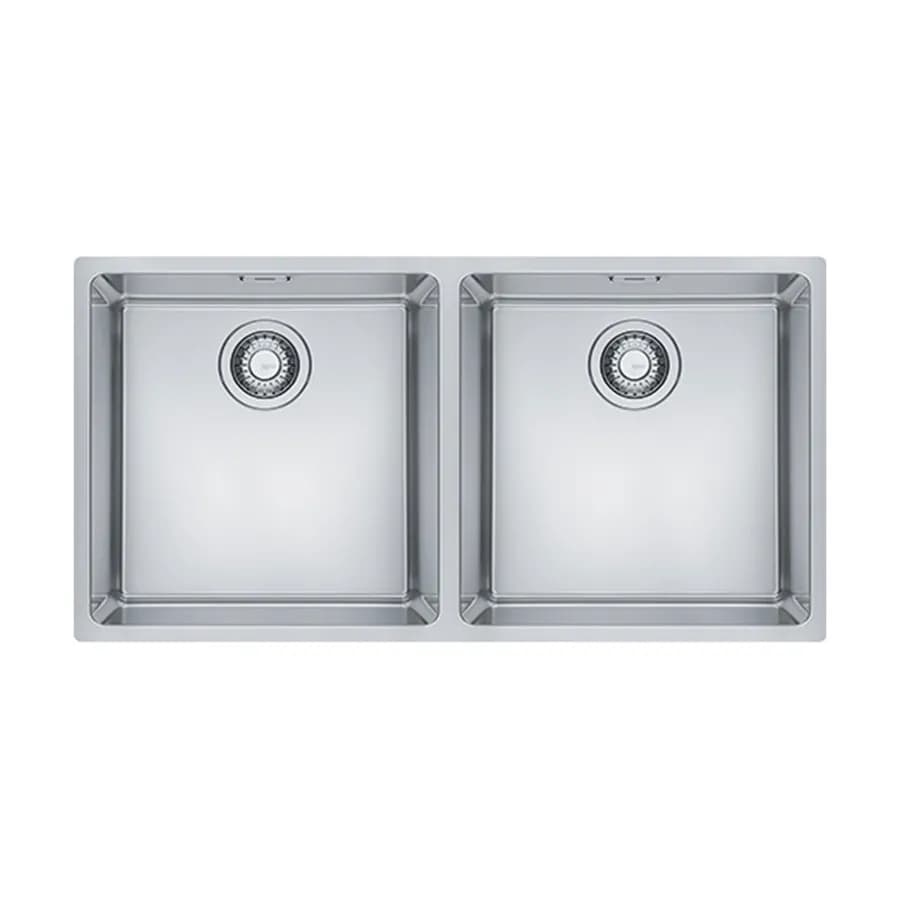 Lavello Franke Maris MRX da cucina due vasche in acciaio inox satinato 86x44 cm