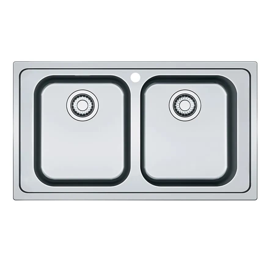 Lavello Franke Rapid 86x50 cm da incasso in acciaio inox con doppio vasca