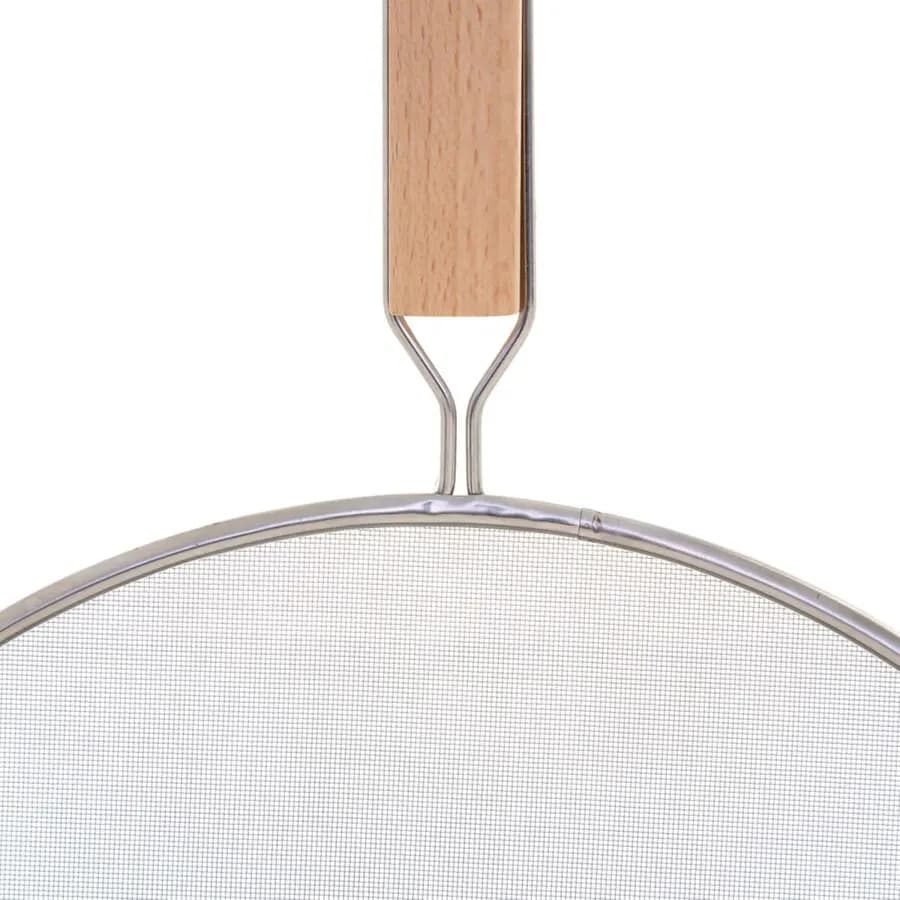 Set 2 coperchi paraschizzi rotondi 28 cm e 25 cm in acciaio inox