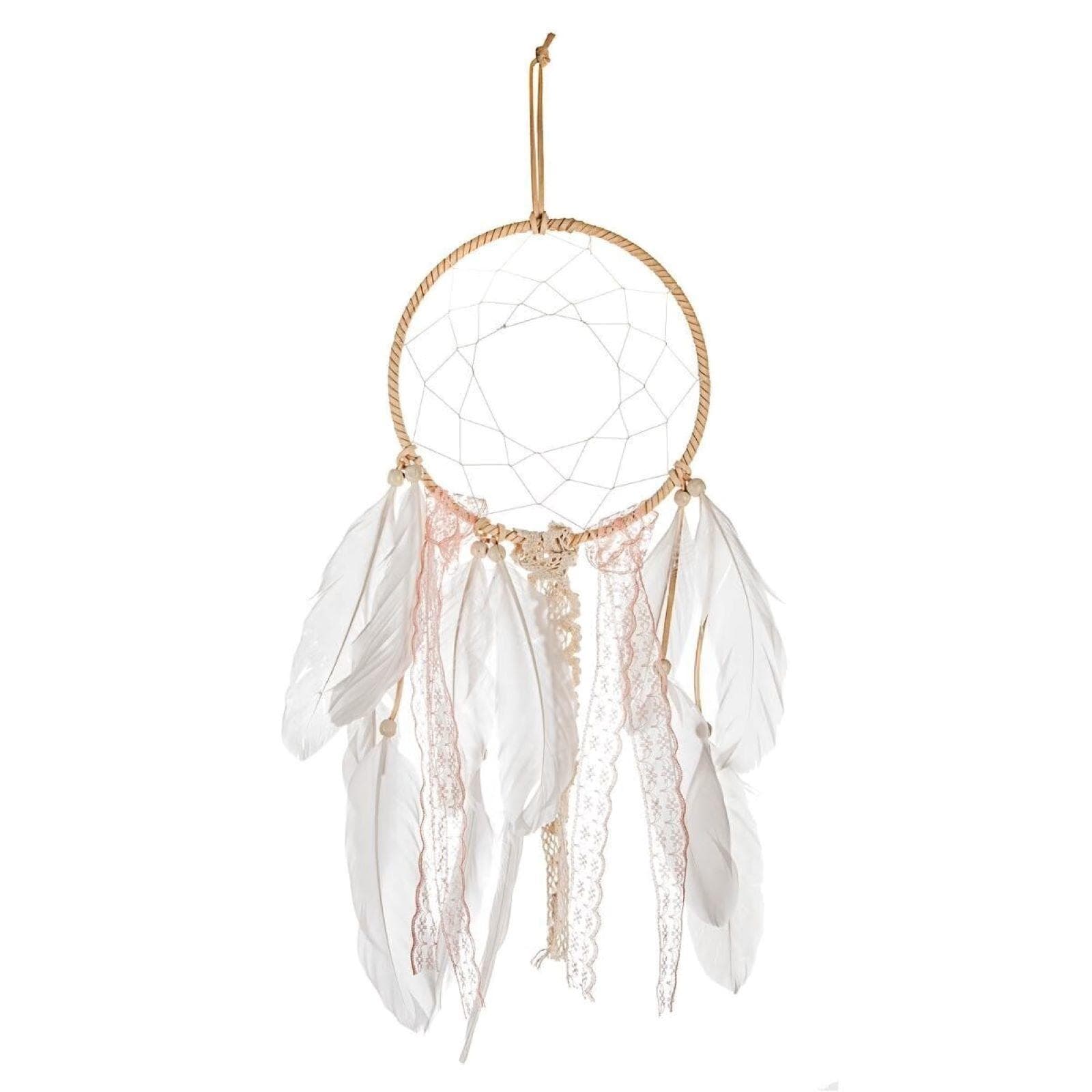 Acchiappasogni 59h cm con pizzo e piume - Kids