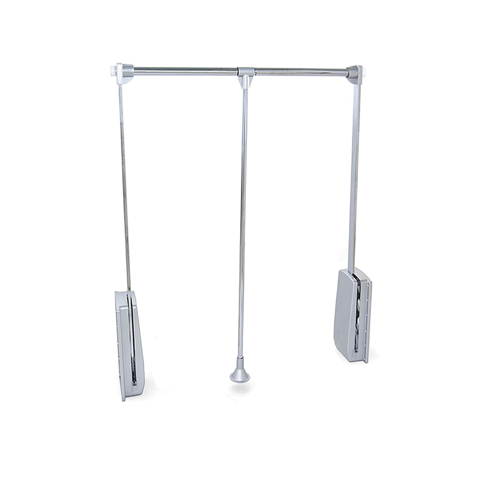 Appendiabiti saliscendi armadio scorrevole larghezza regolabile 83-115 cm acciaio cromo - Holden
