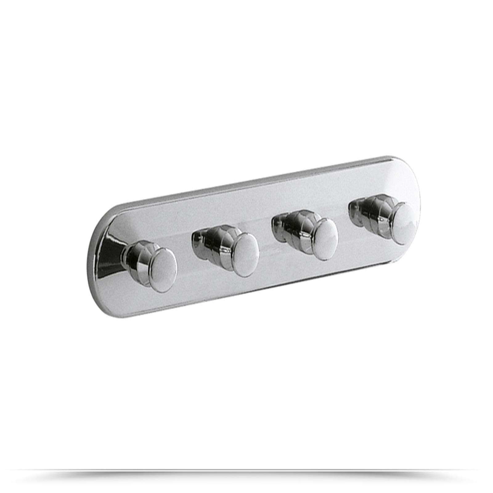 Appendino 4 pomelli GEDY hotellerie 20 cm in cromall e ottone