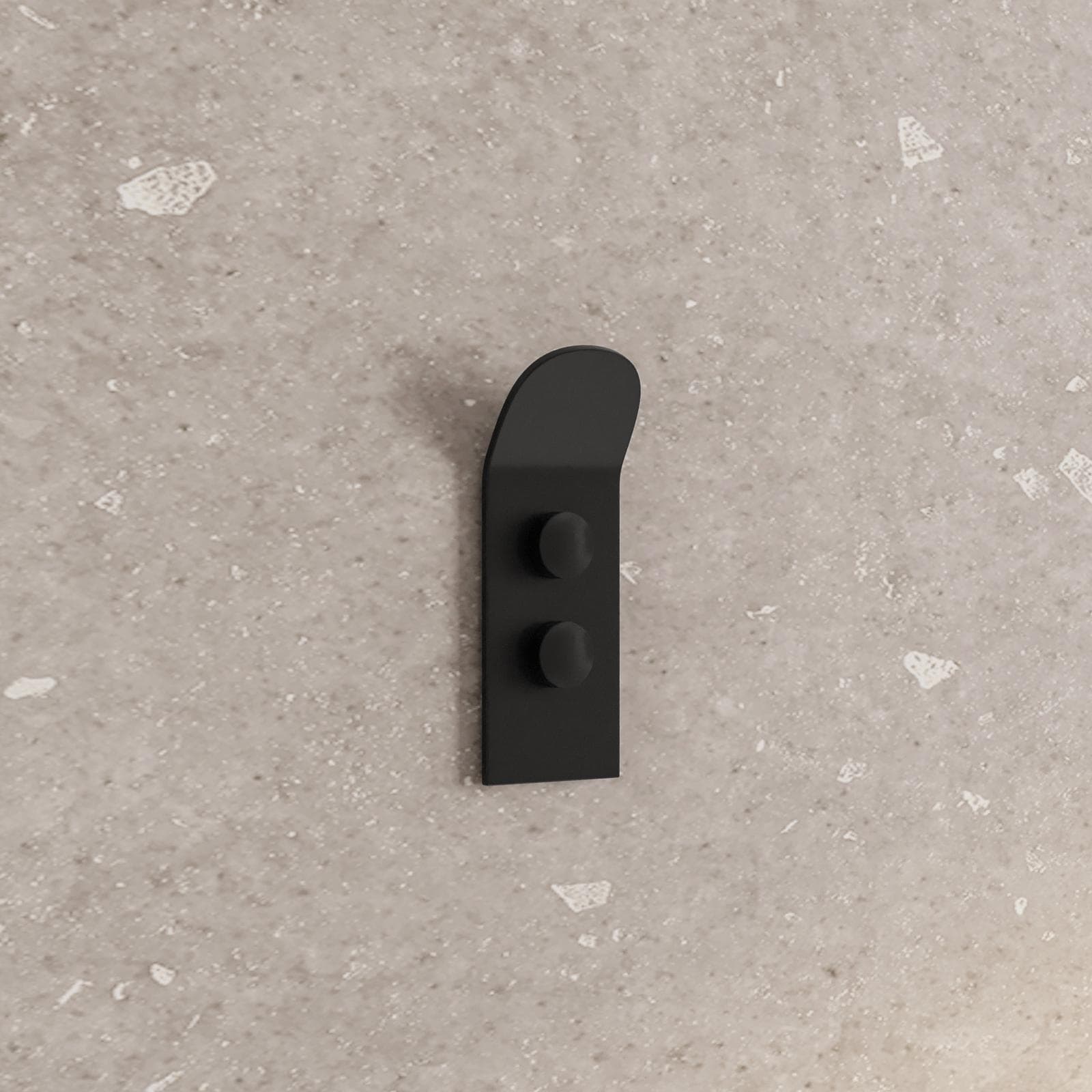 Appendino singolo in alluminio nero opaco - Evolution
