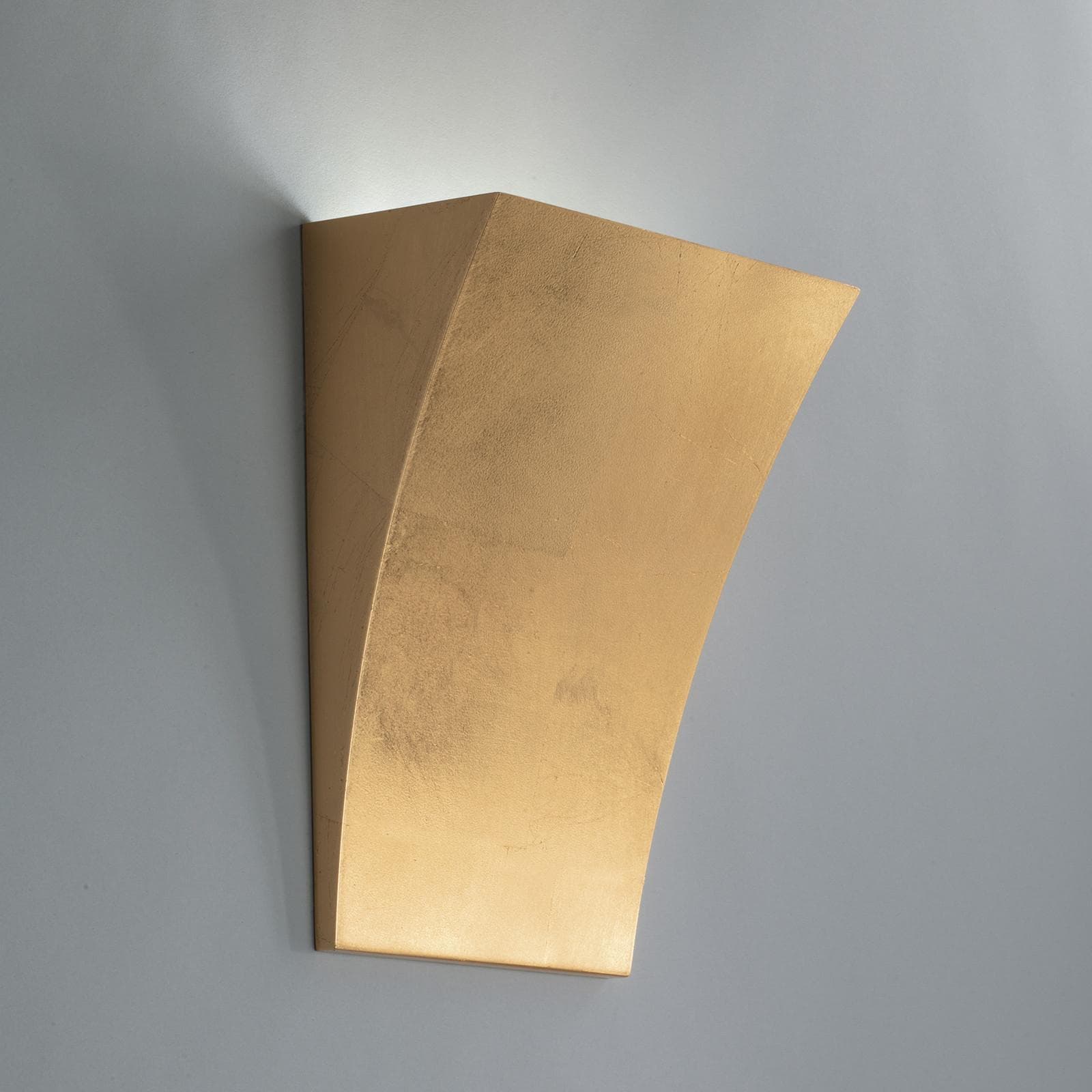 Applique 19x25 cm in gesso rivestito con foglia oro
