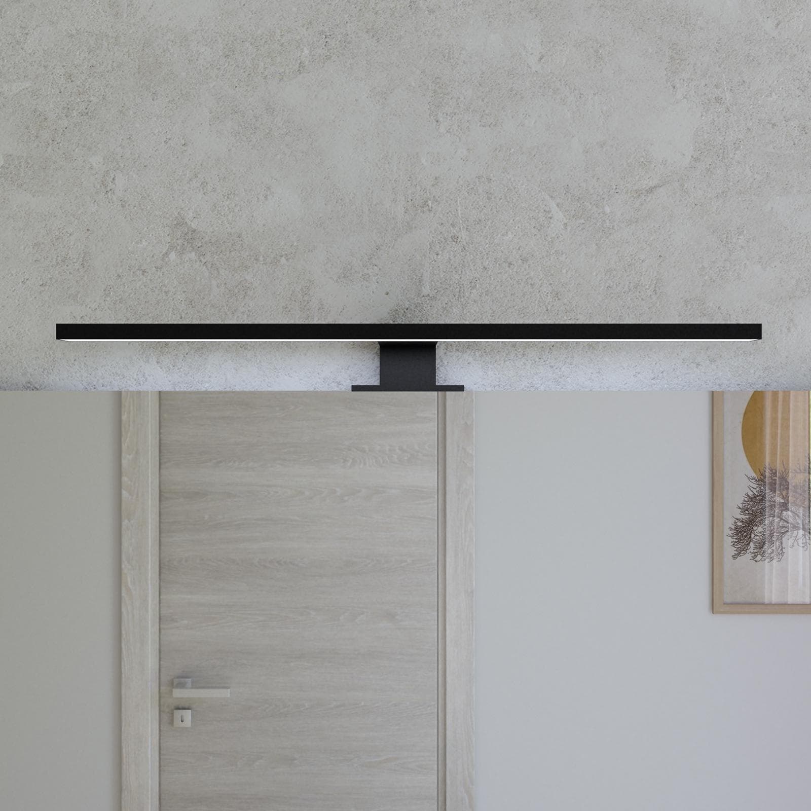 Applique LED 45 cm in alluminio nero opaco - Light