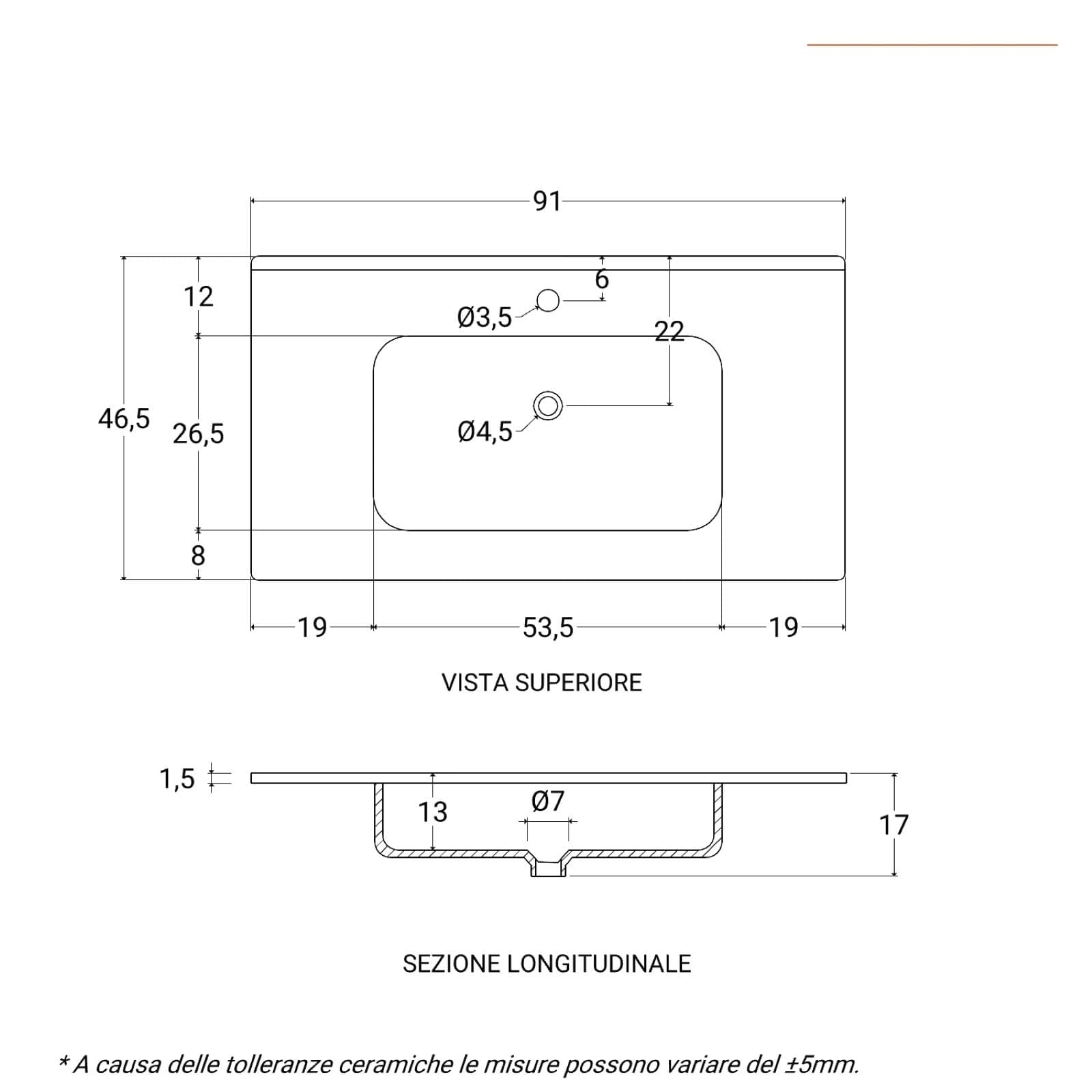 Bagno completo con mobile sospeso 90 cm carta da zucchero 2 ante con sanitari con miscelatori e specchio - Davis