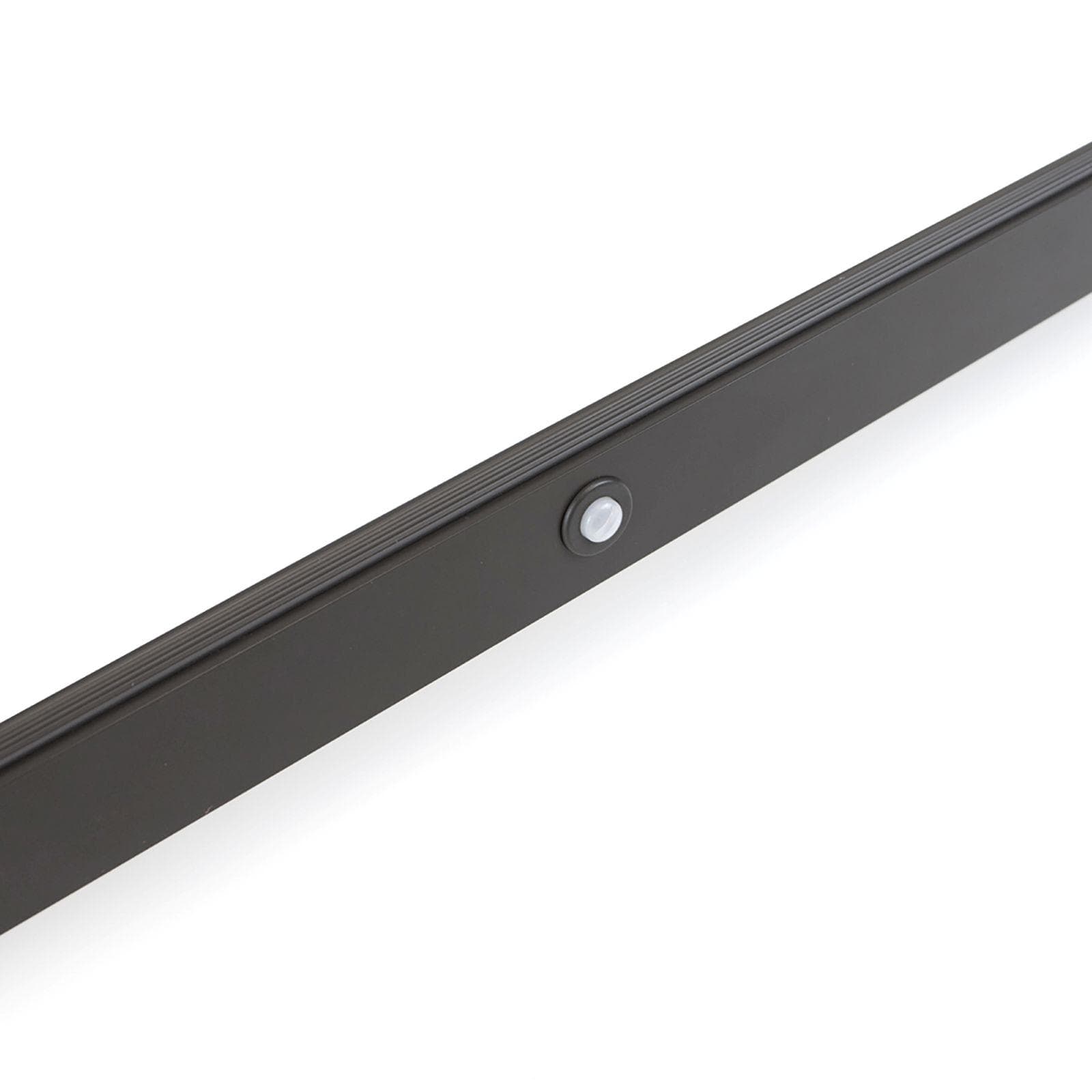 Barra appendiabiti per armadio con luce led 41-56 cm in alluminio verniciato moka - Clever