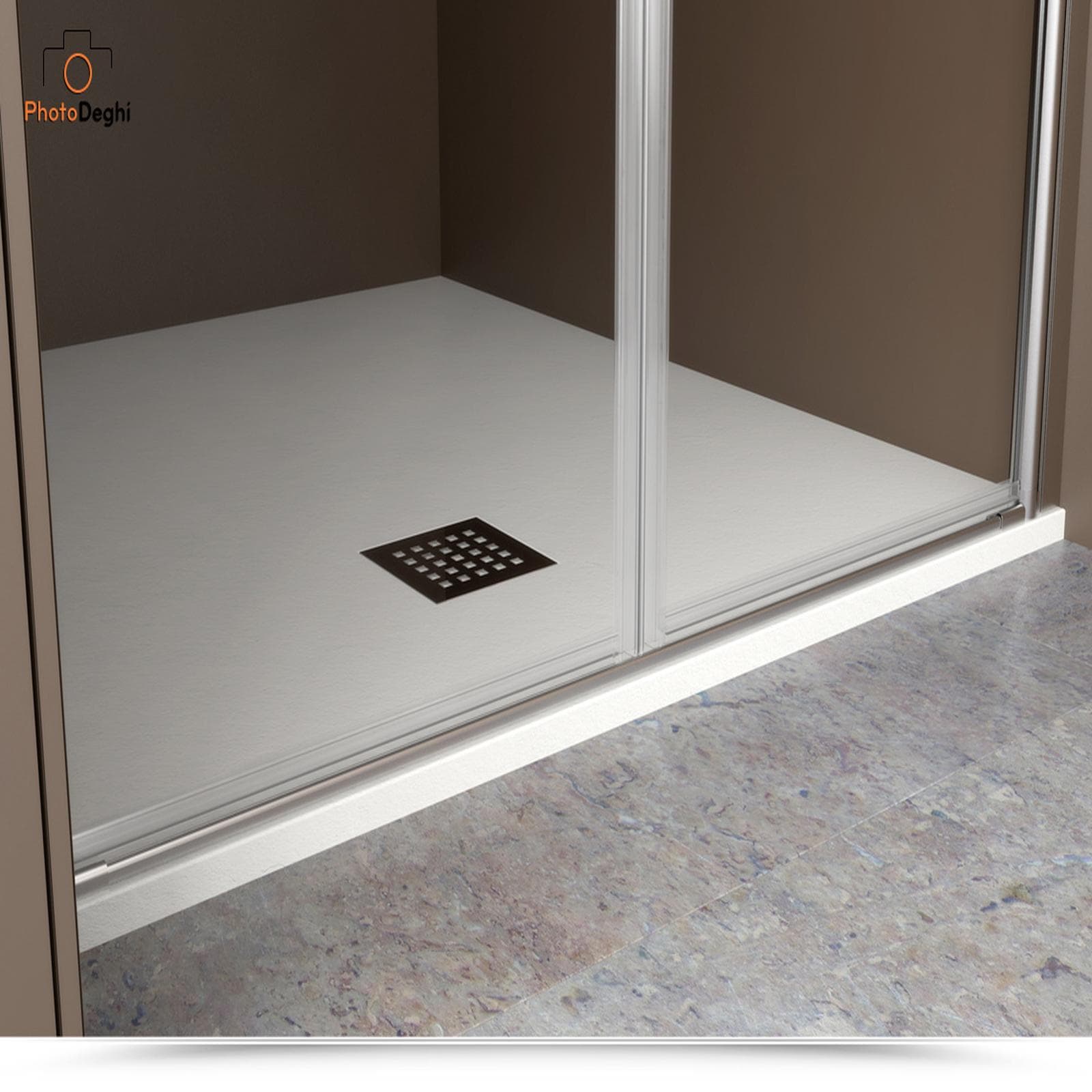 Barra salvagoccia cm 100,5 in alluminio per box doccia saloon Deghi ricambi box