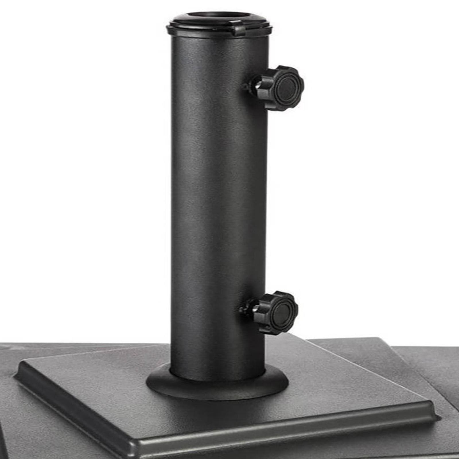 Base ombrellone con ruote 36,5x36,5 cm da 15 kg in cemento armato nero - Ghana