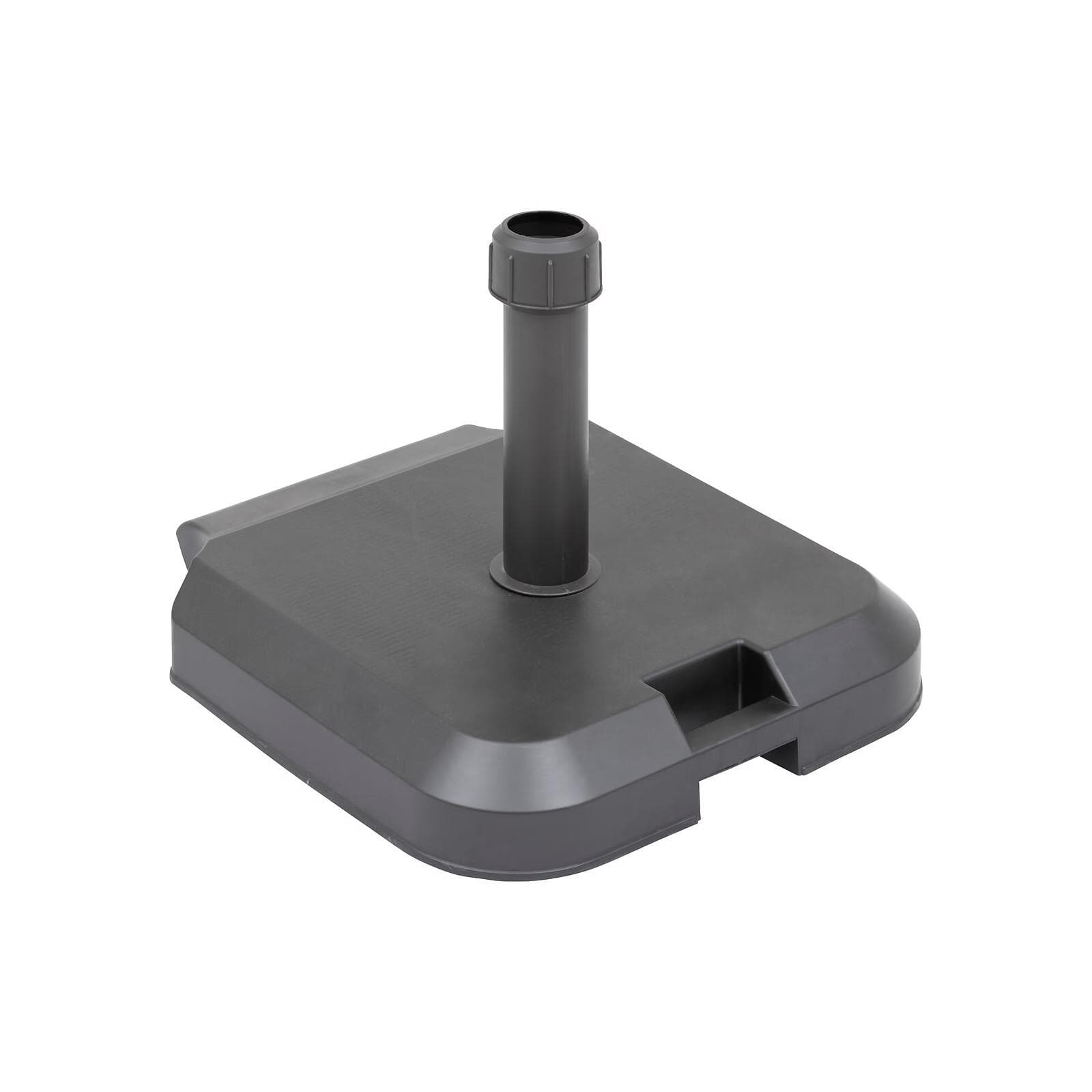 Base ombrellone con ruote 54x48 cm da 39 kg in cemento nero - Defense