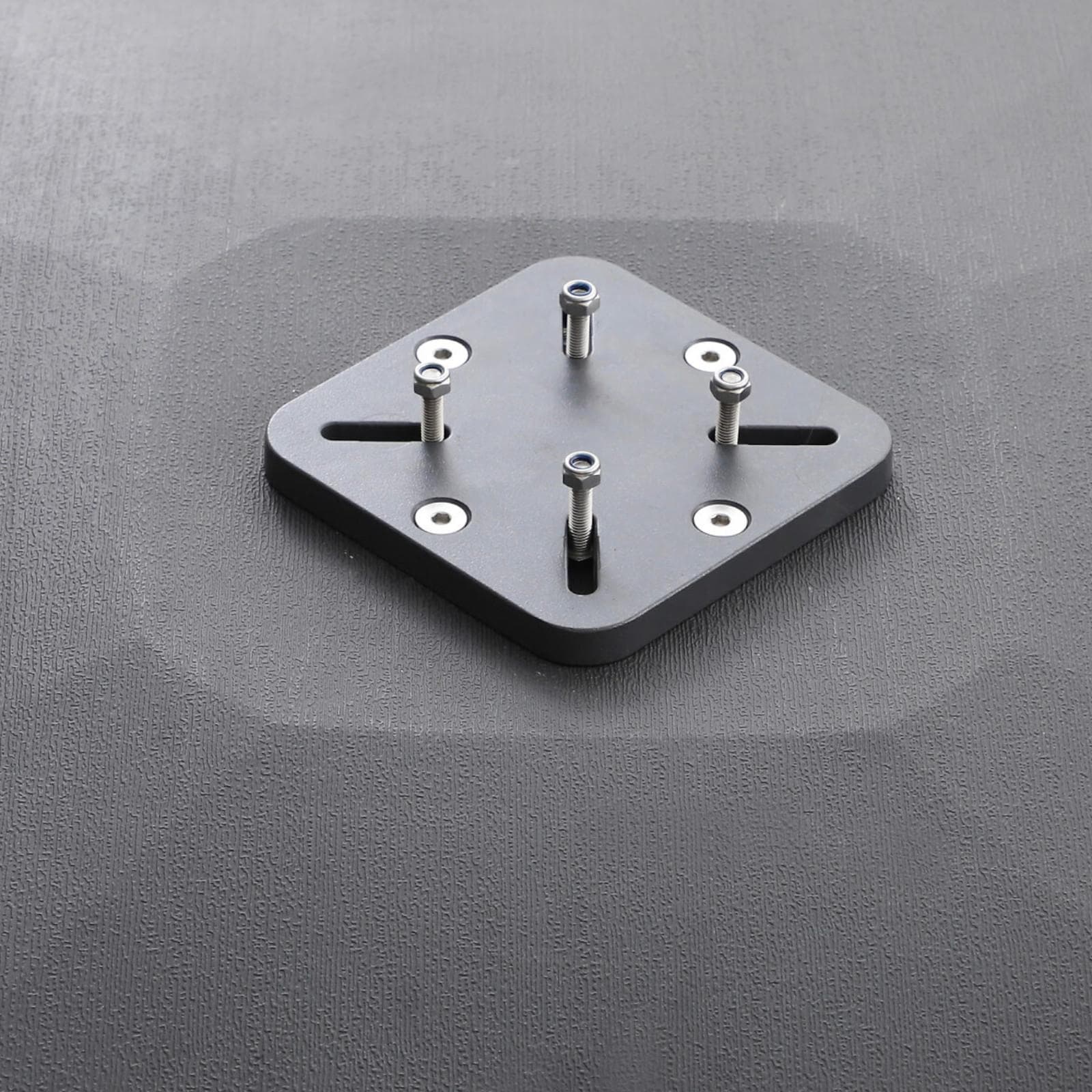 Base ombrellone con ruote 80x80 cm da 90 kg in cemento grigio - Chueca