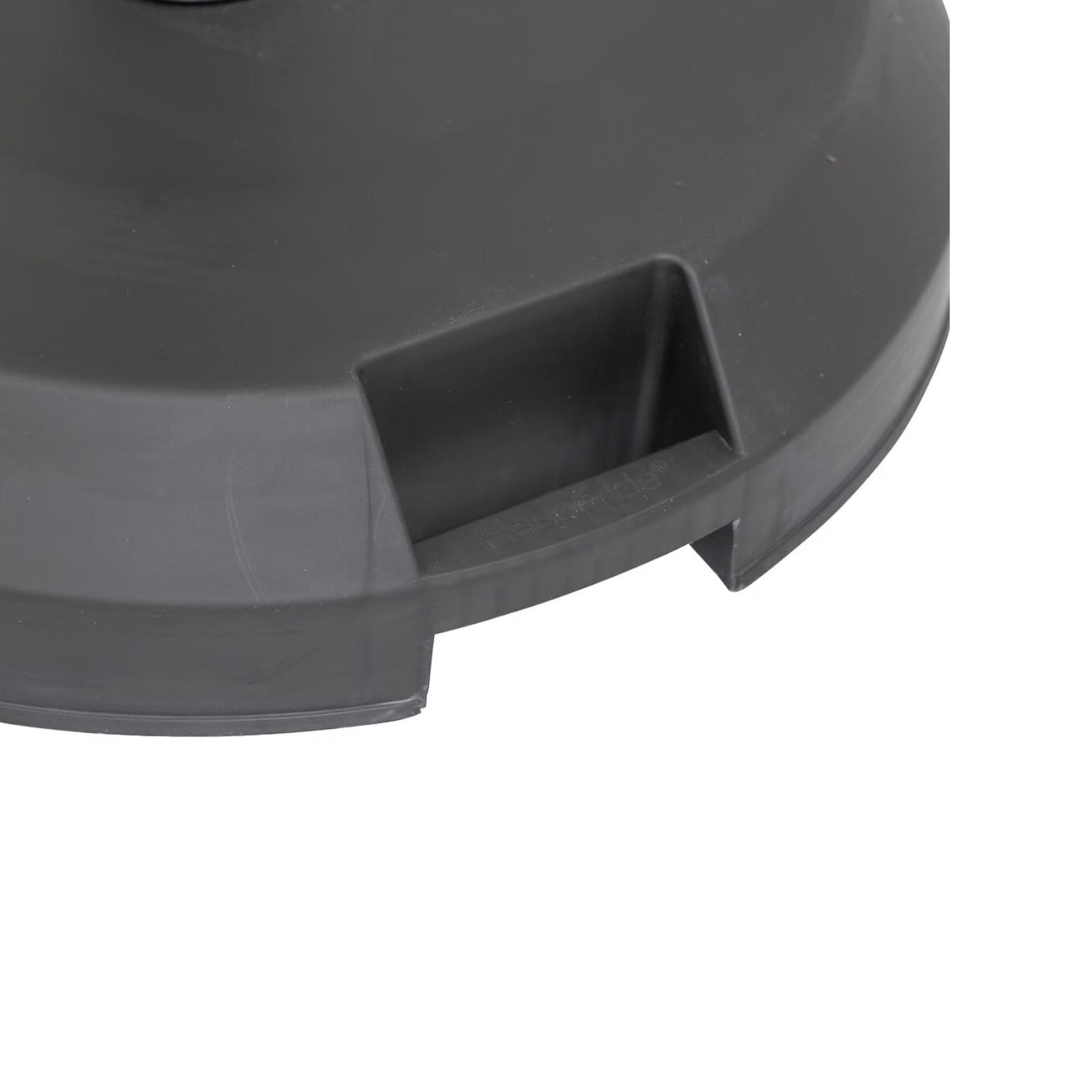 Base ombrellone rotonda 38,5 cm da 17 kg in cemento armato grafite - Aurelio