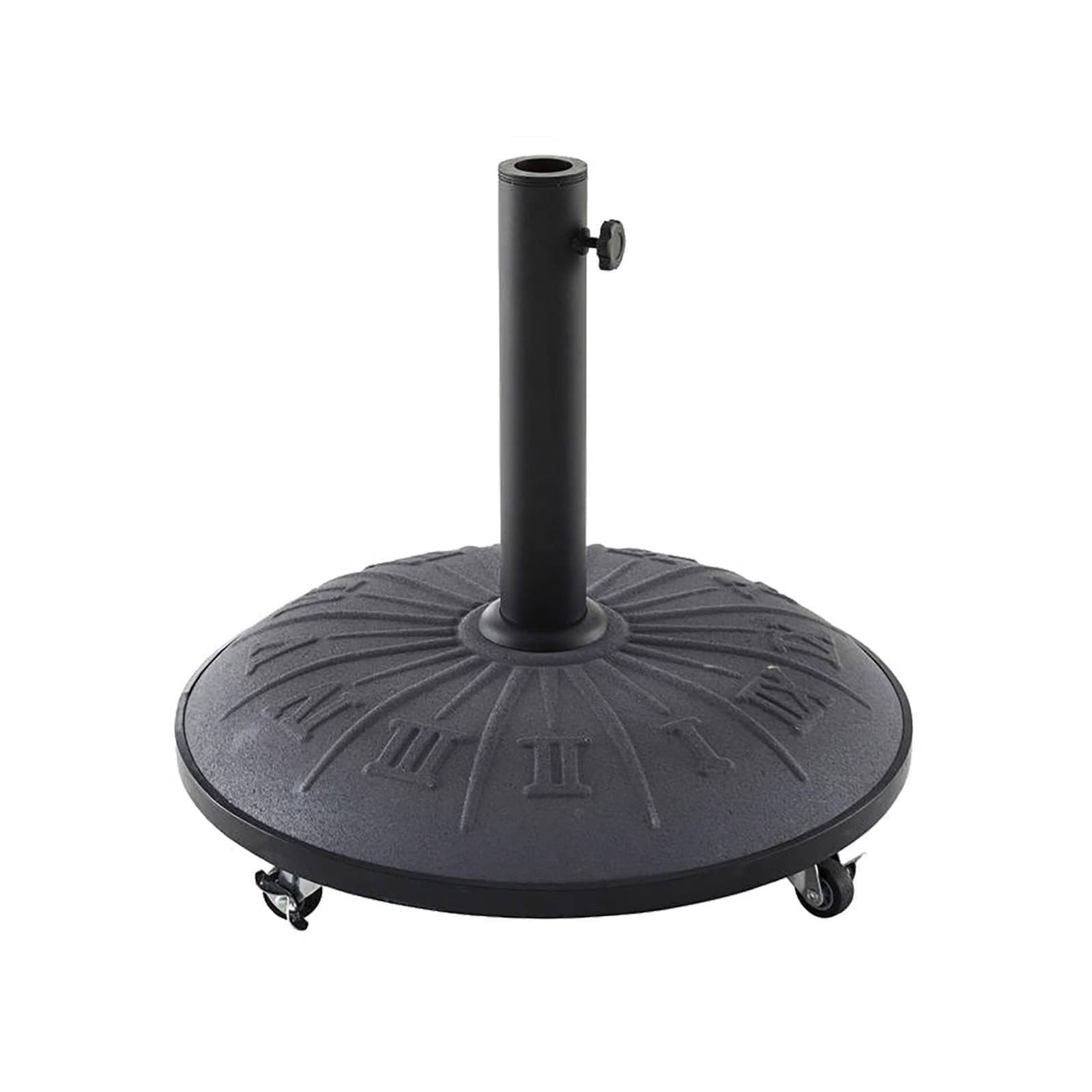 Base ombrellone rotonda 50 cm da 25 kg in cemento grigio - Marais