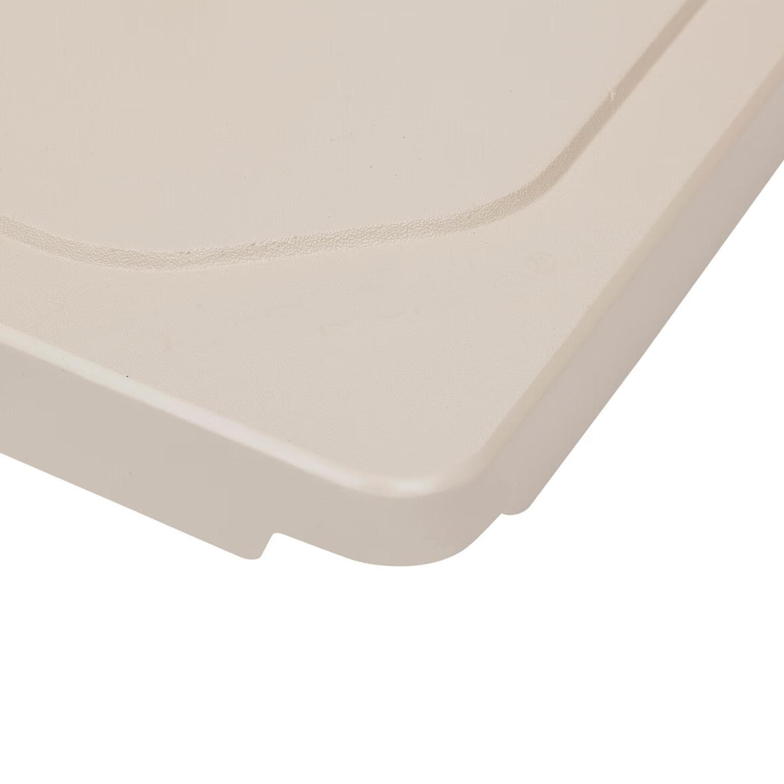 Base per ombrellone con palo laterale 38x38 cm da 15 kg in cemento crema - Chamberi