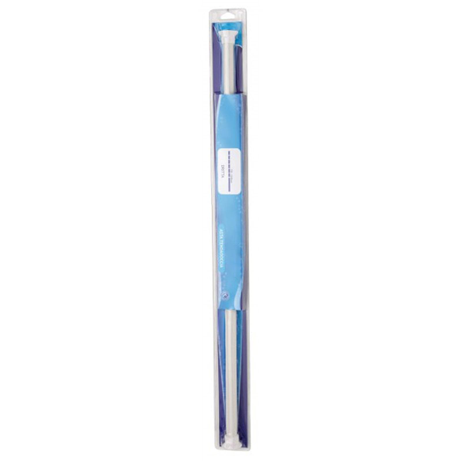 Asta per tenda doccia dritta 75-125 cm bianco