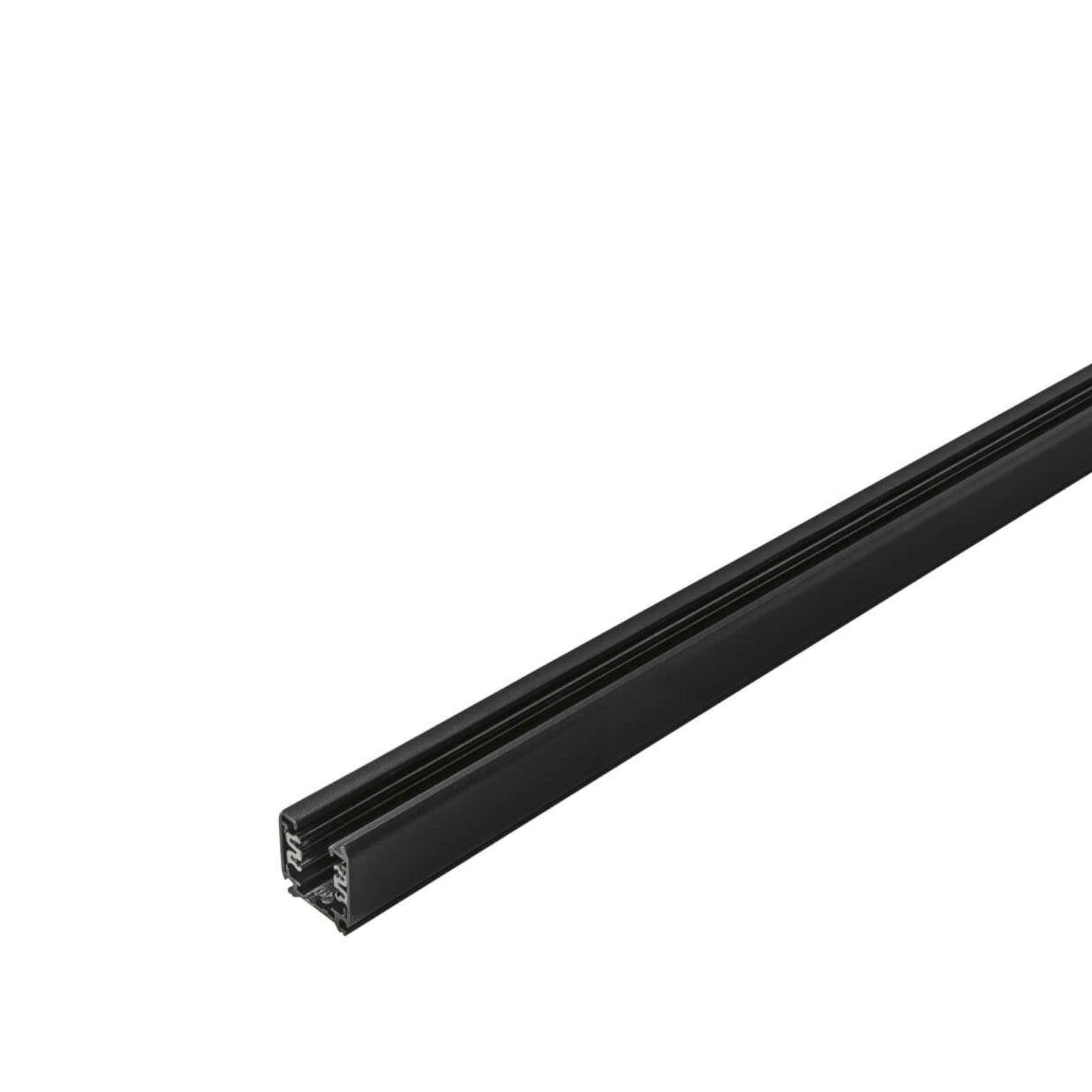 Binario trifase elettrificato in alluminio nero da 2 m con tappi inclusi - Radius