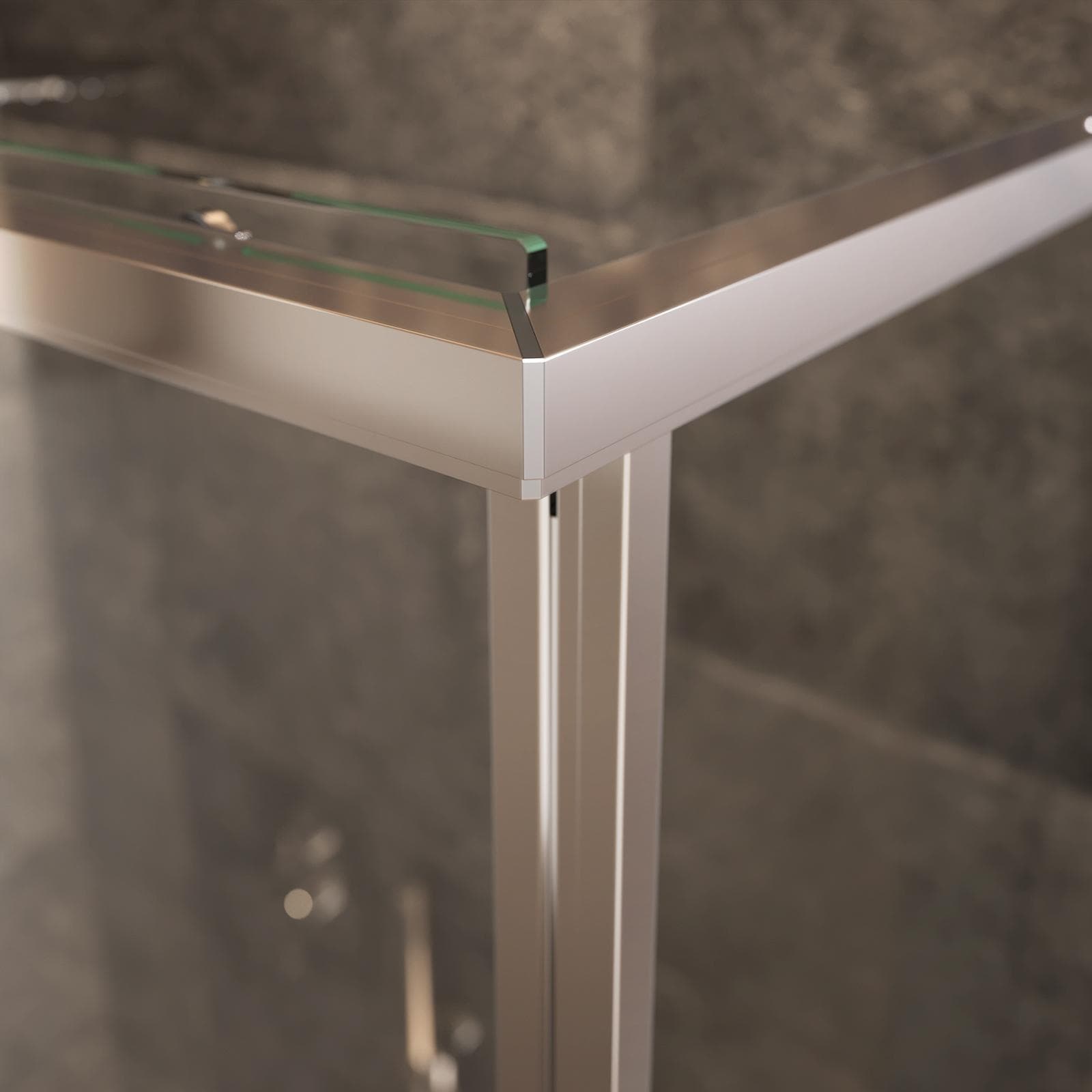 Box doccia 130x90 cm scorrevole dx vetro anticalcare trasparente profilo cromo 200h - Helena