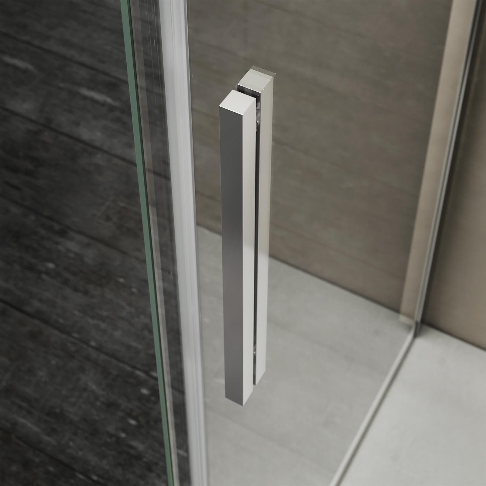 Box doccia 140X80 cm scorrevole dx con vetro anticalcare trasparente e profilo cromo 200h - Kiri