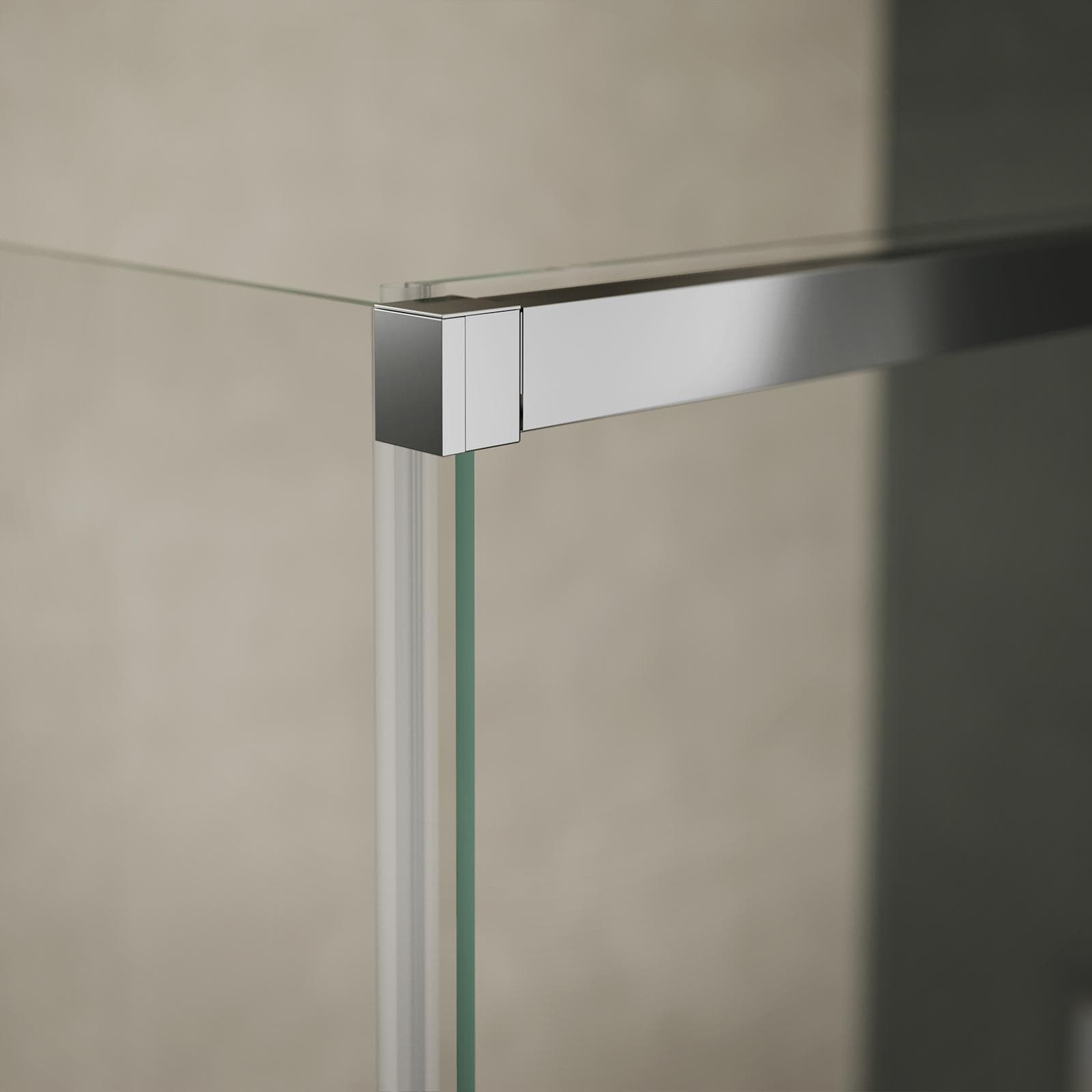 Box doccia 140X80 cm scorrevole dx con vetro anticalcare trasparente e profilo cromo 200h - Kiri