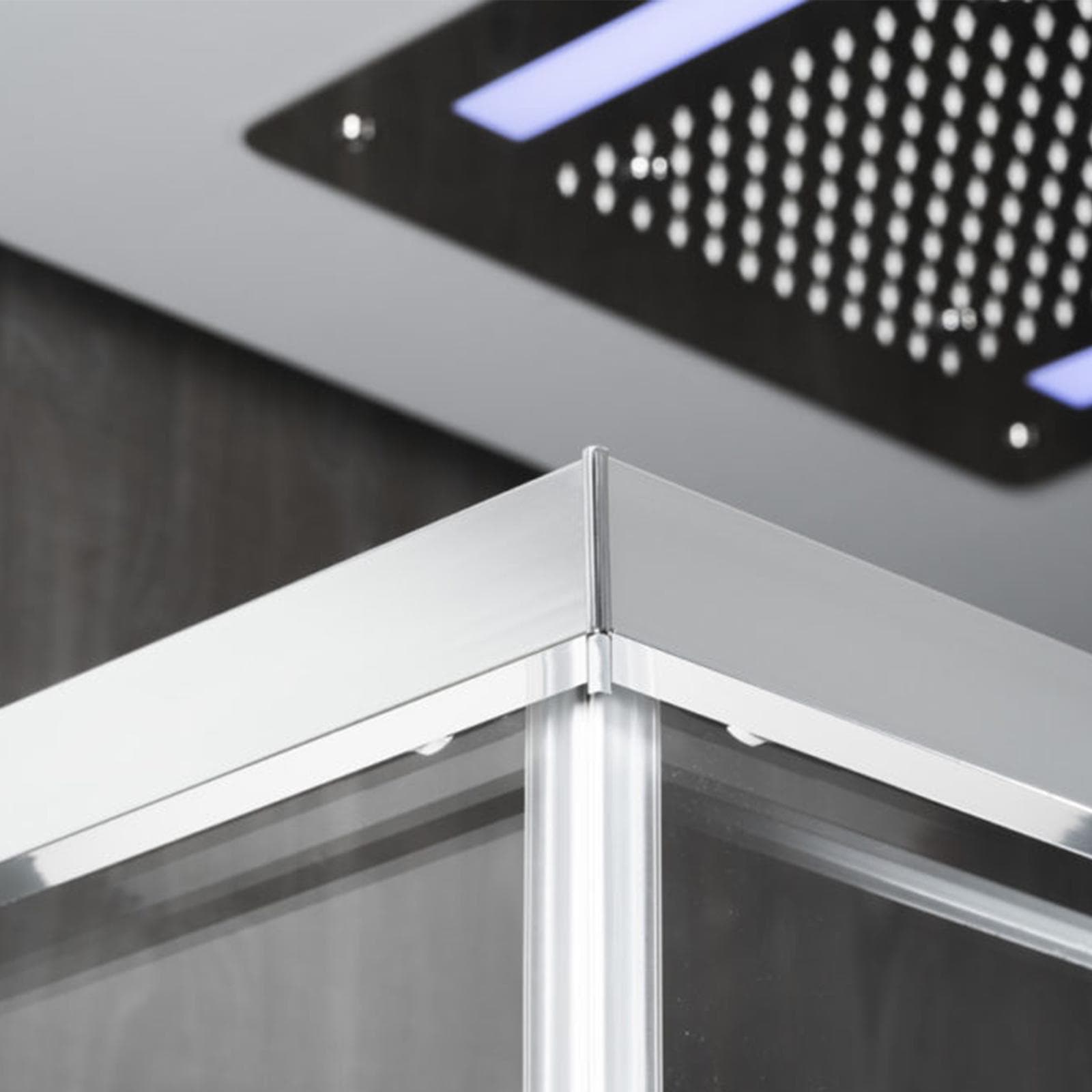 Box doccia 3 lati 90x150x90 cm doppio scorrevole anticalcare - Garbo