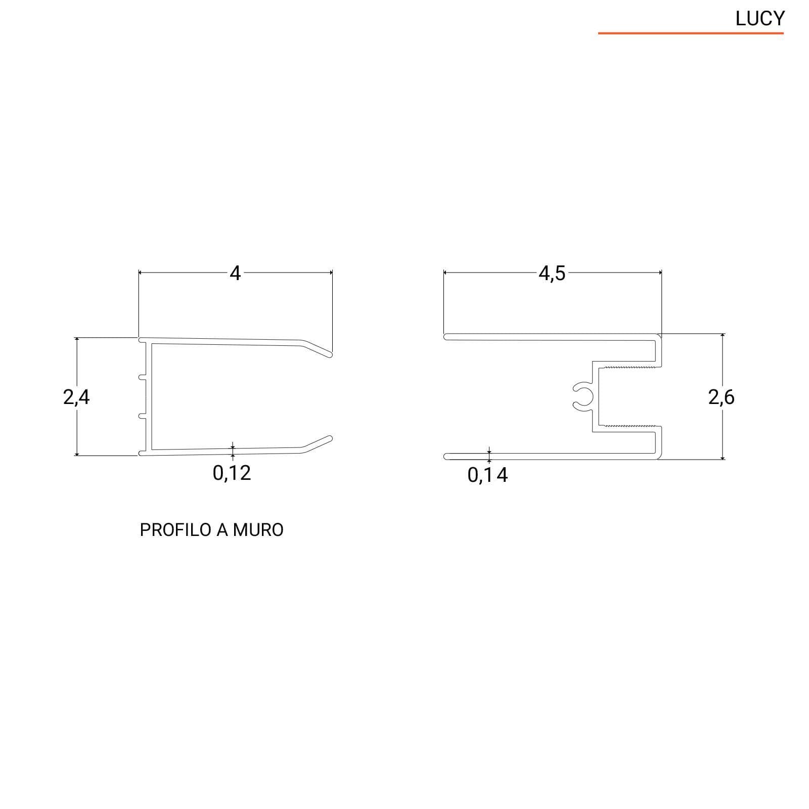 Box doccia 70x100 cm scorrevole in vetro anticalcare trasparente e profilo cromo 200h - Lucy