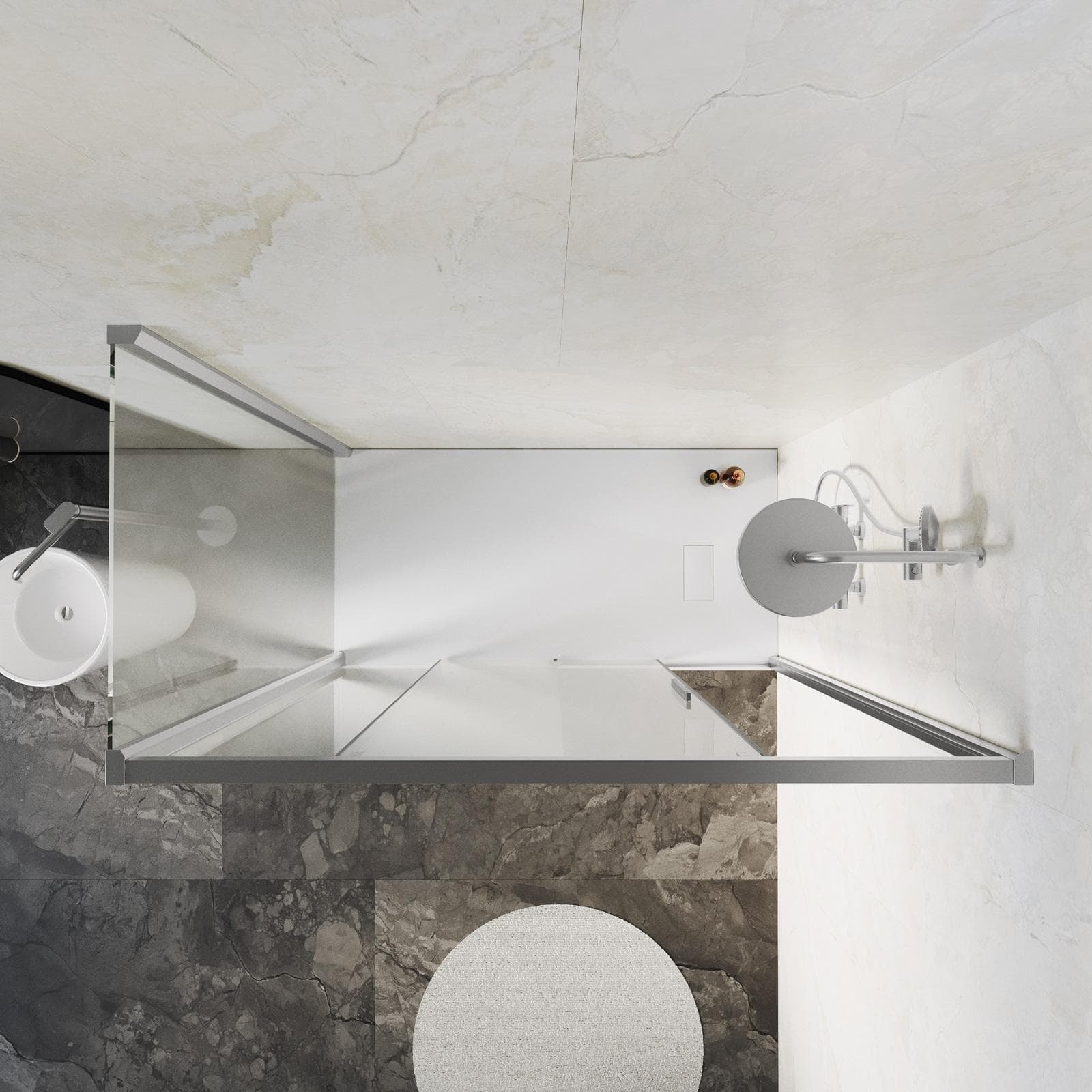 Box doccia 70x160 cm scorrevole SoftClose 8mm anticalcare 200h - Anthea