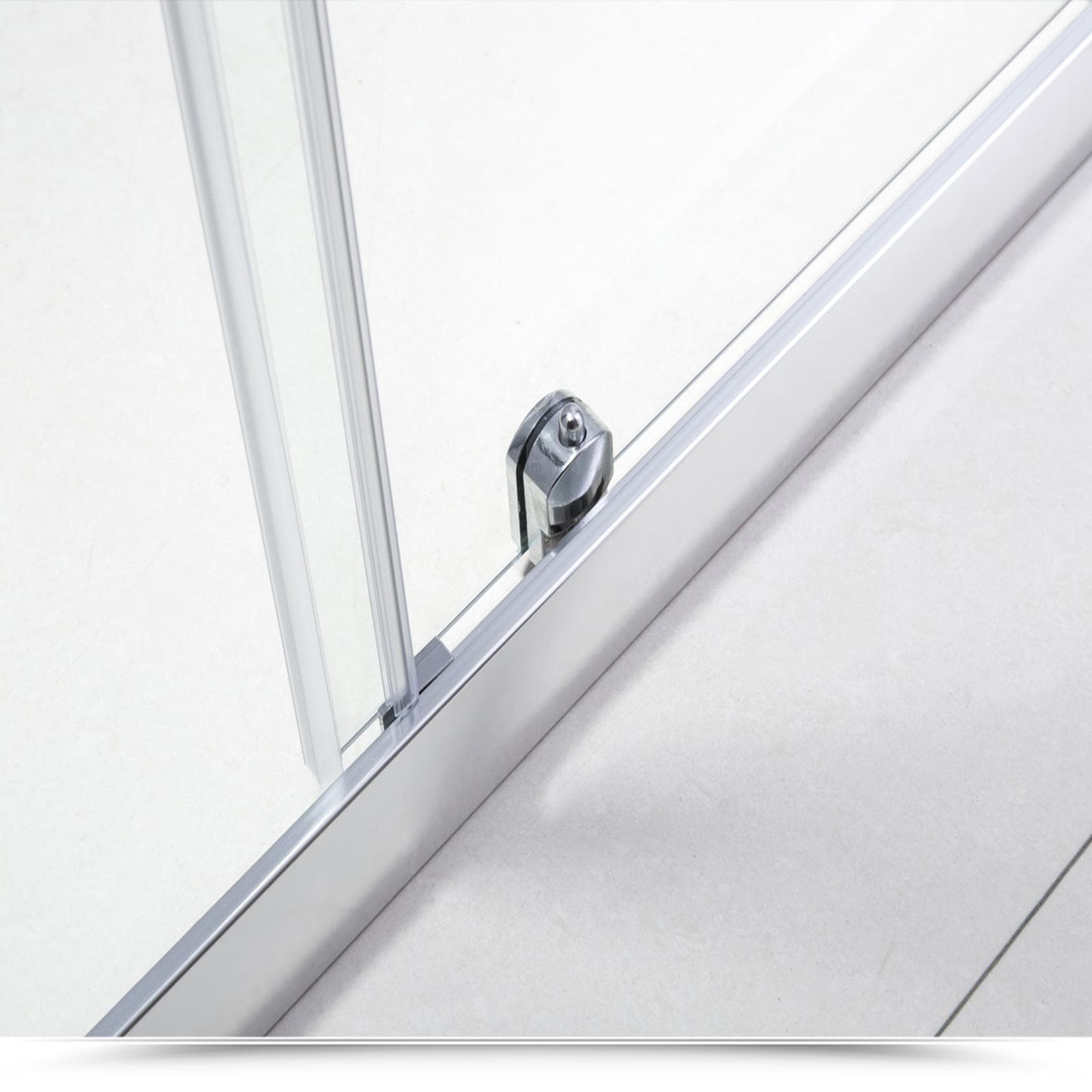 Box doccia 75x170 cm doppio scorrevole vetro temperato 6mm trasparente 185h - Young