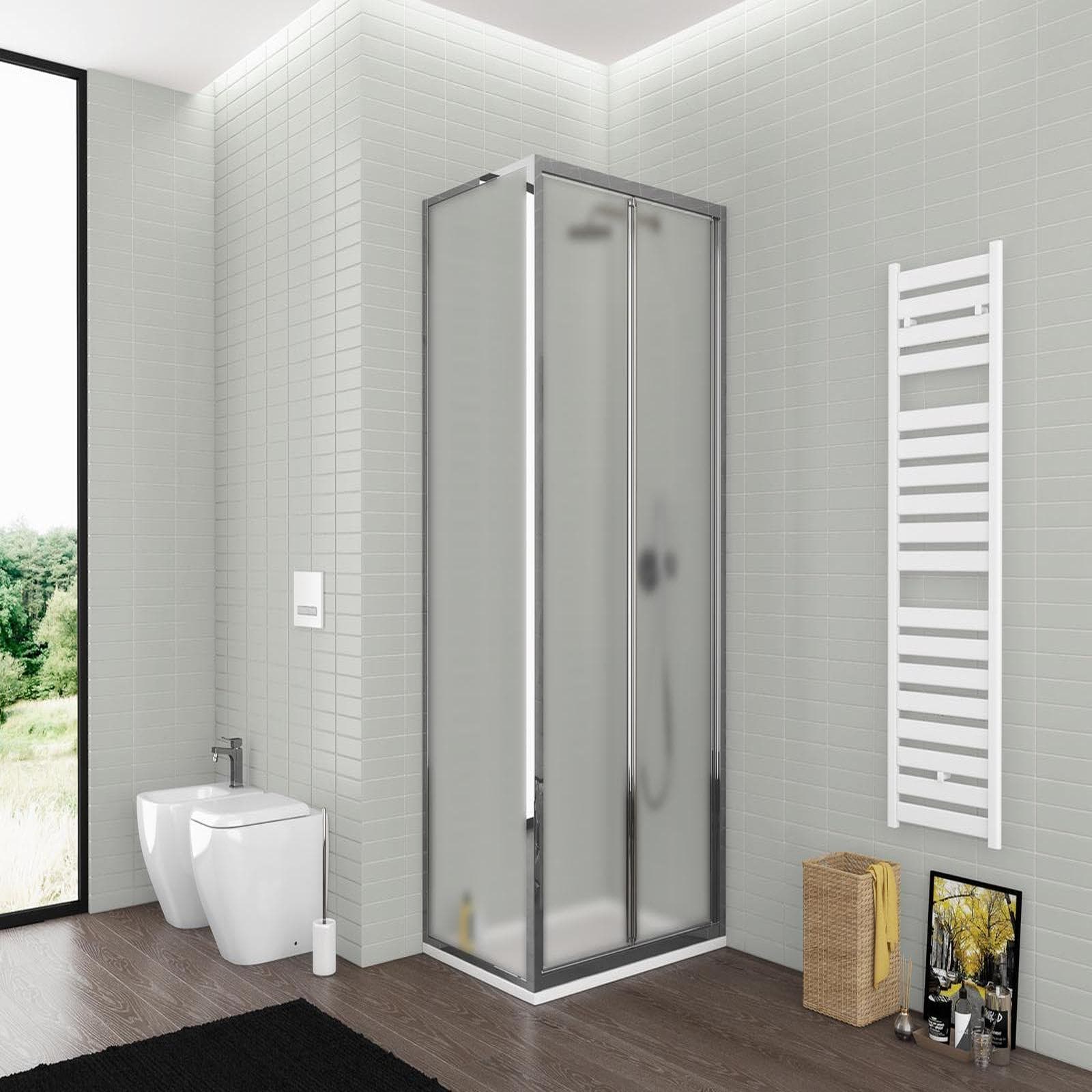 Box doccia 75x65 cm porta a soffietto opaco 195h - Sofy