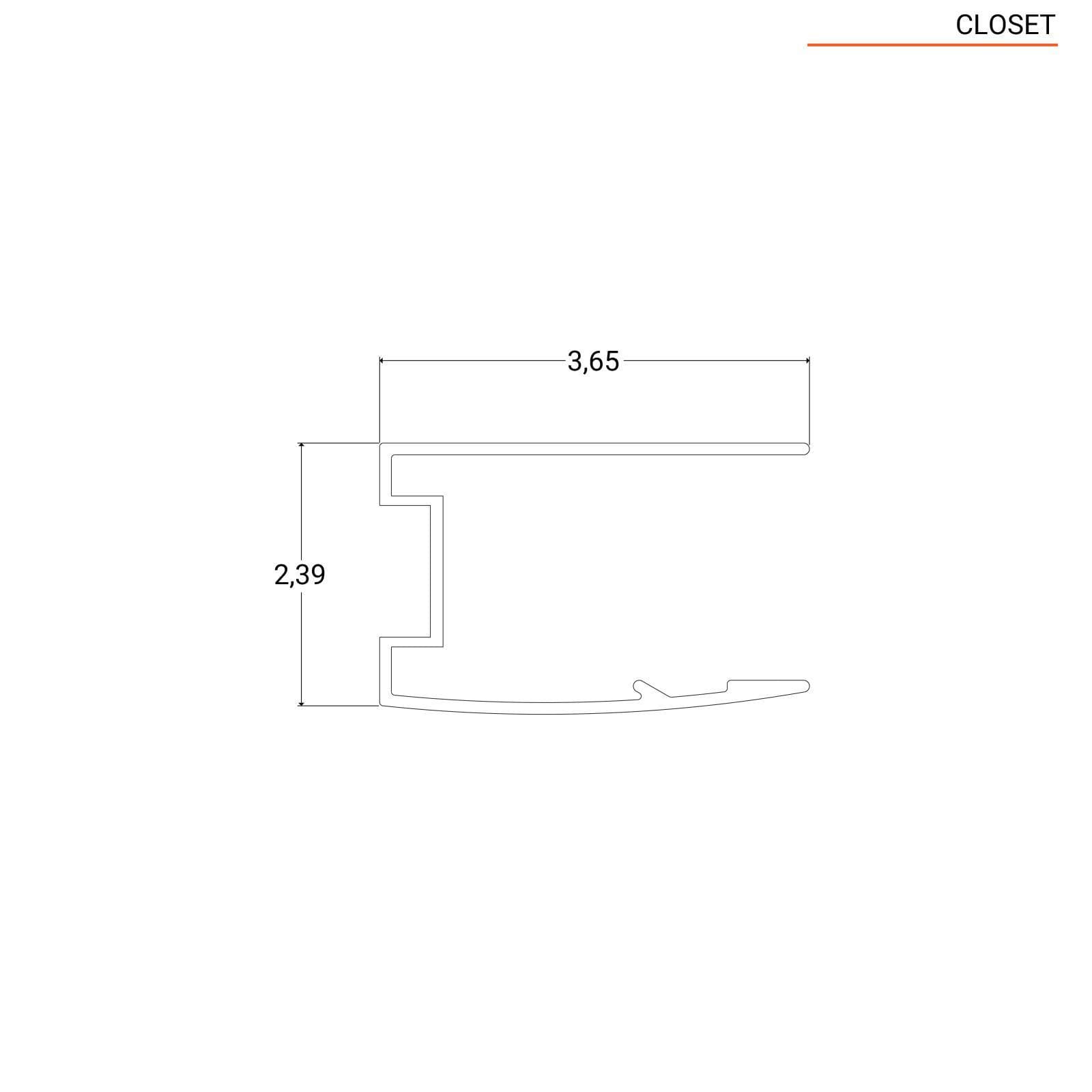 Box doccia 90x120 cm battente vetro temperato anticalcare 195h - Closet