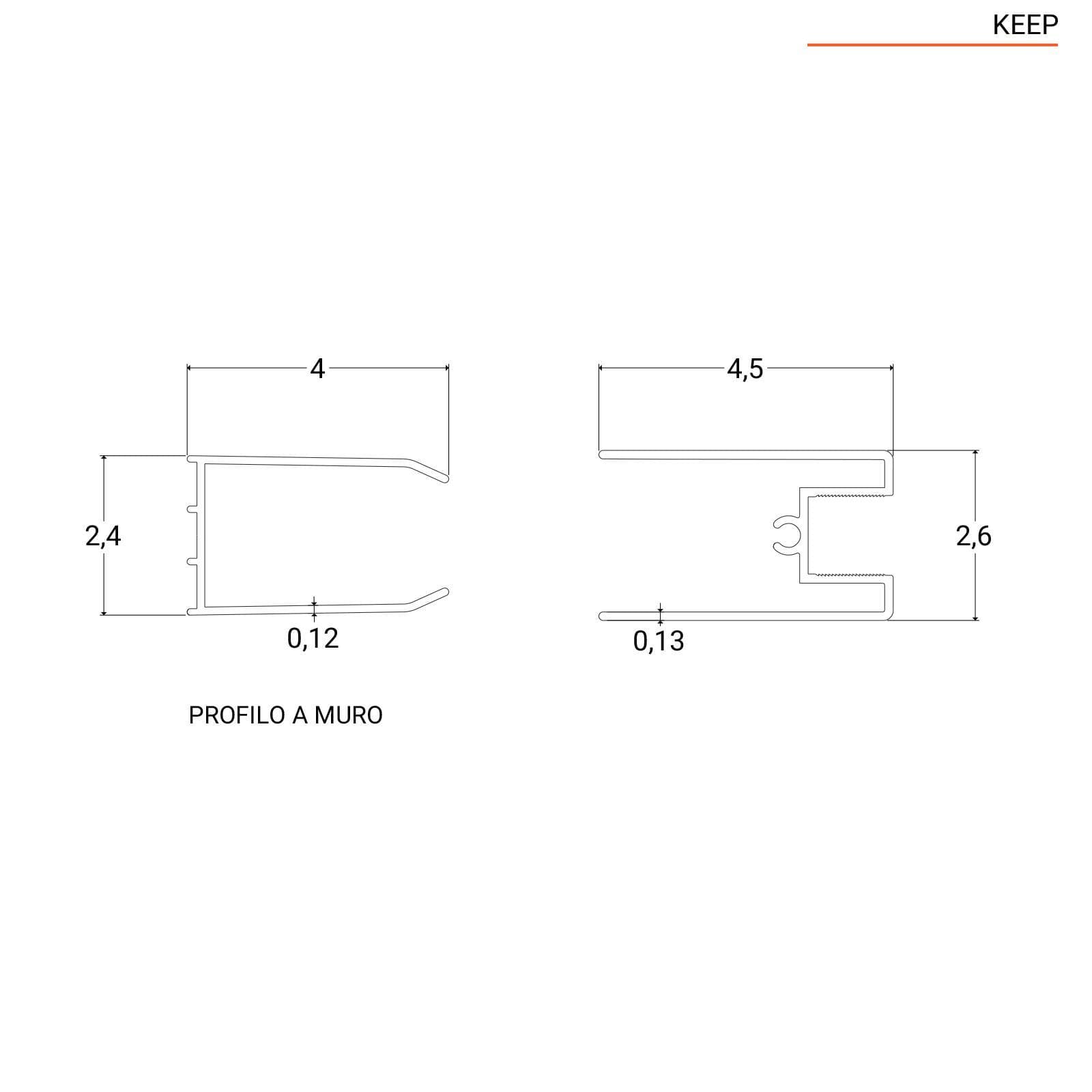 Box doccia walk-in 90x120 cm angolare con vetro trasparente e profilo cromo 200h - Keep