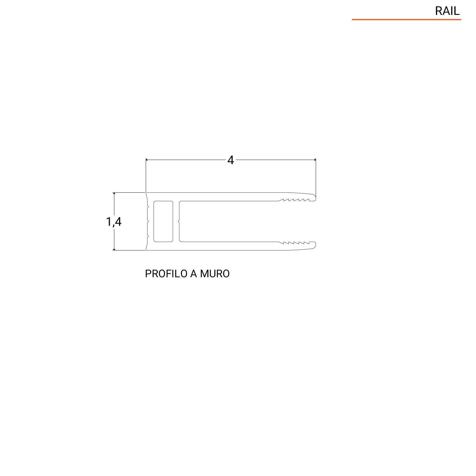 Box doccia 90x120 cm scorrevole vetro anticalcare trasparente profilo cromo 195h - Rail
