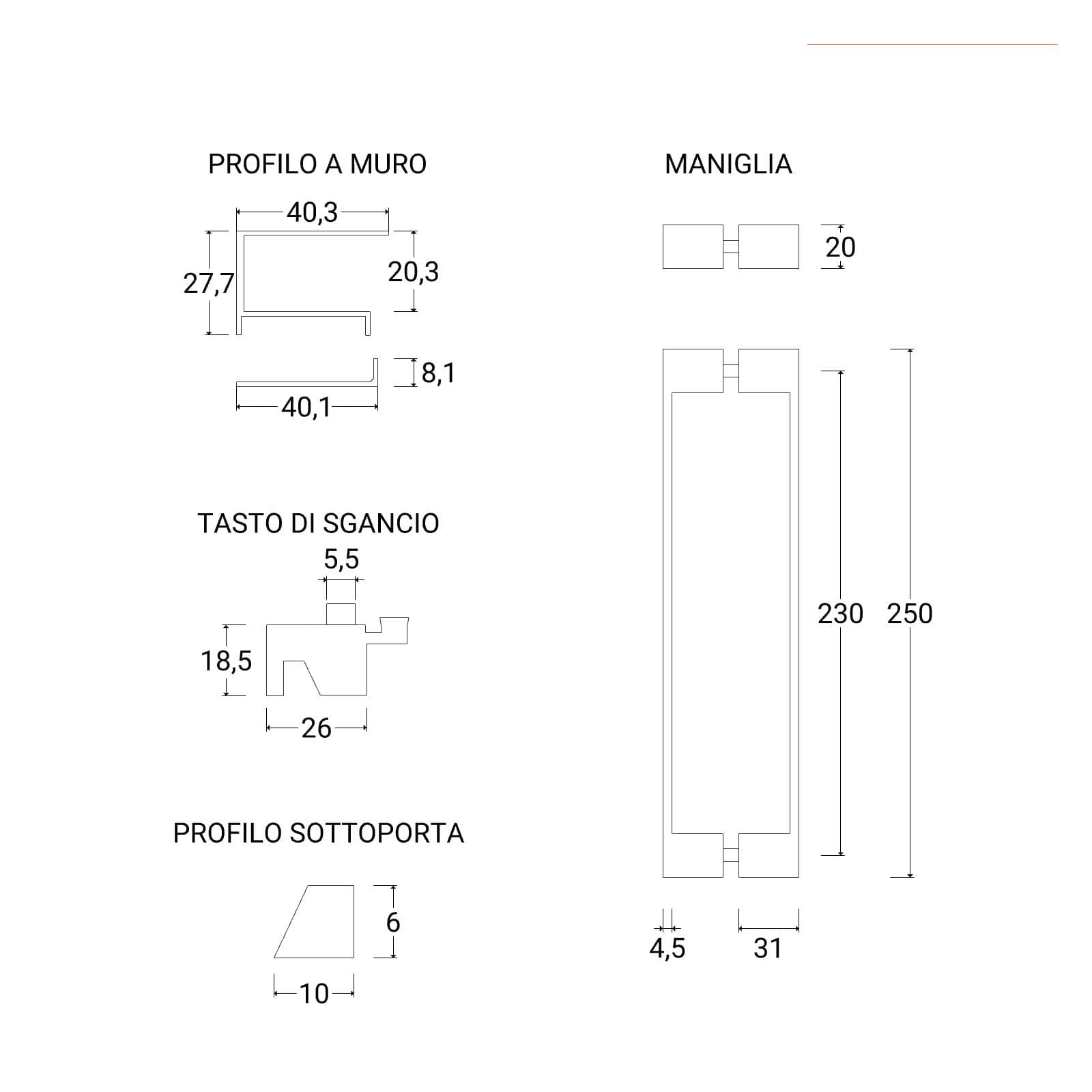 Box doccia angolare doppio scorrevole 180x70 cm cristallo anticalcare - Garbo