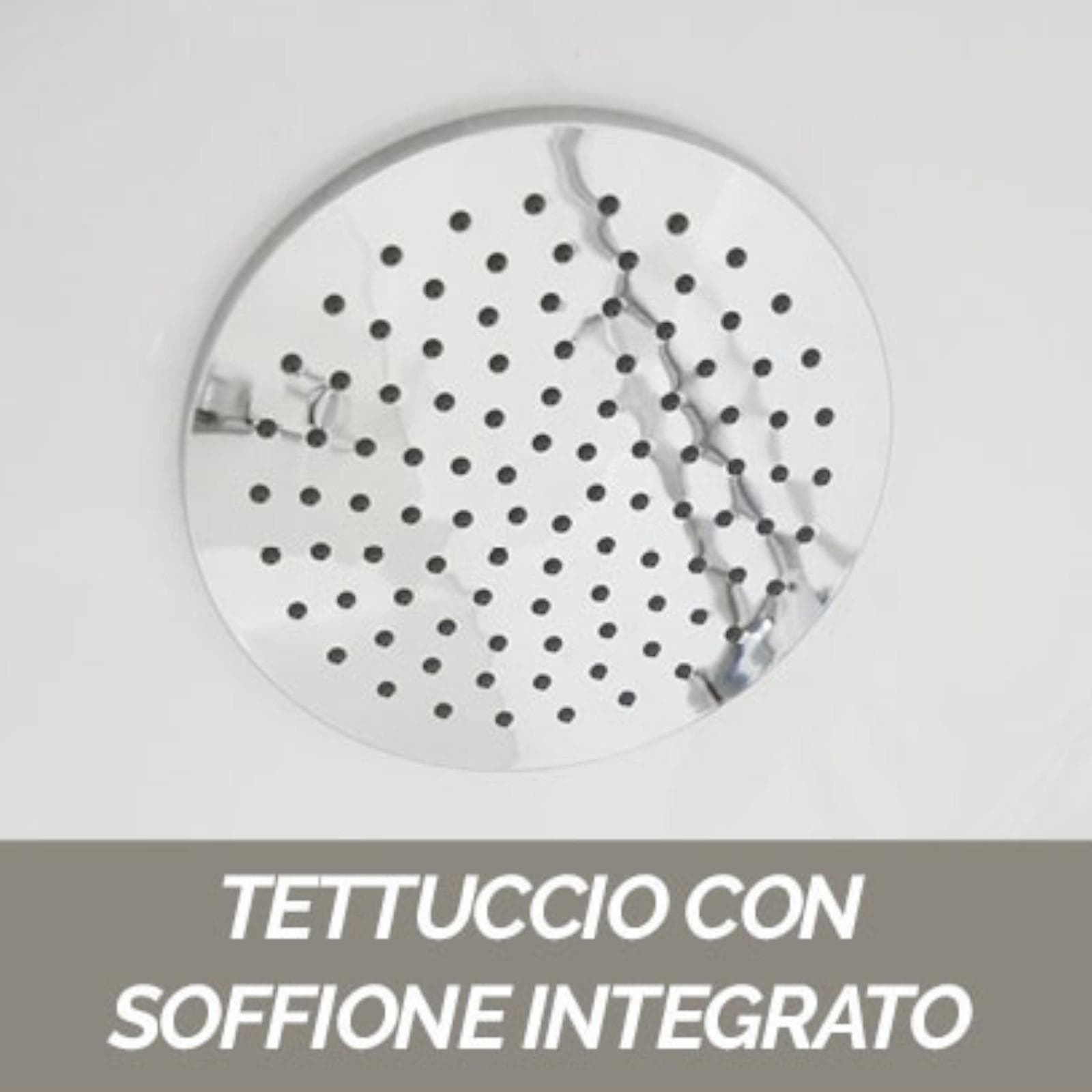 Cabina doccia 90x90 cm con due ante scorrevoli e due ante fisse - Nebe