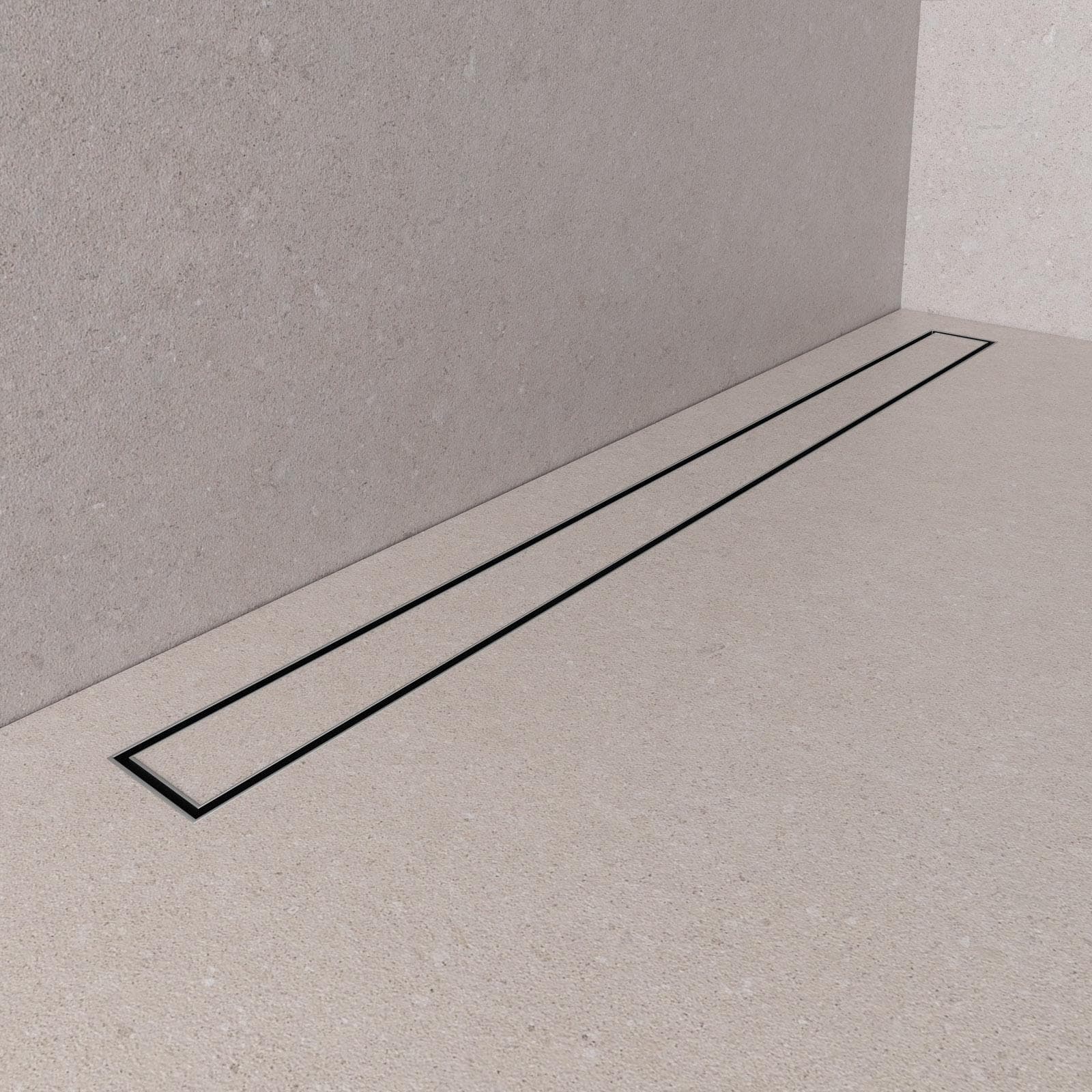Canalina acciaio inox per doccia cover piastrellabile 90 cm