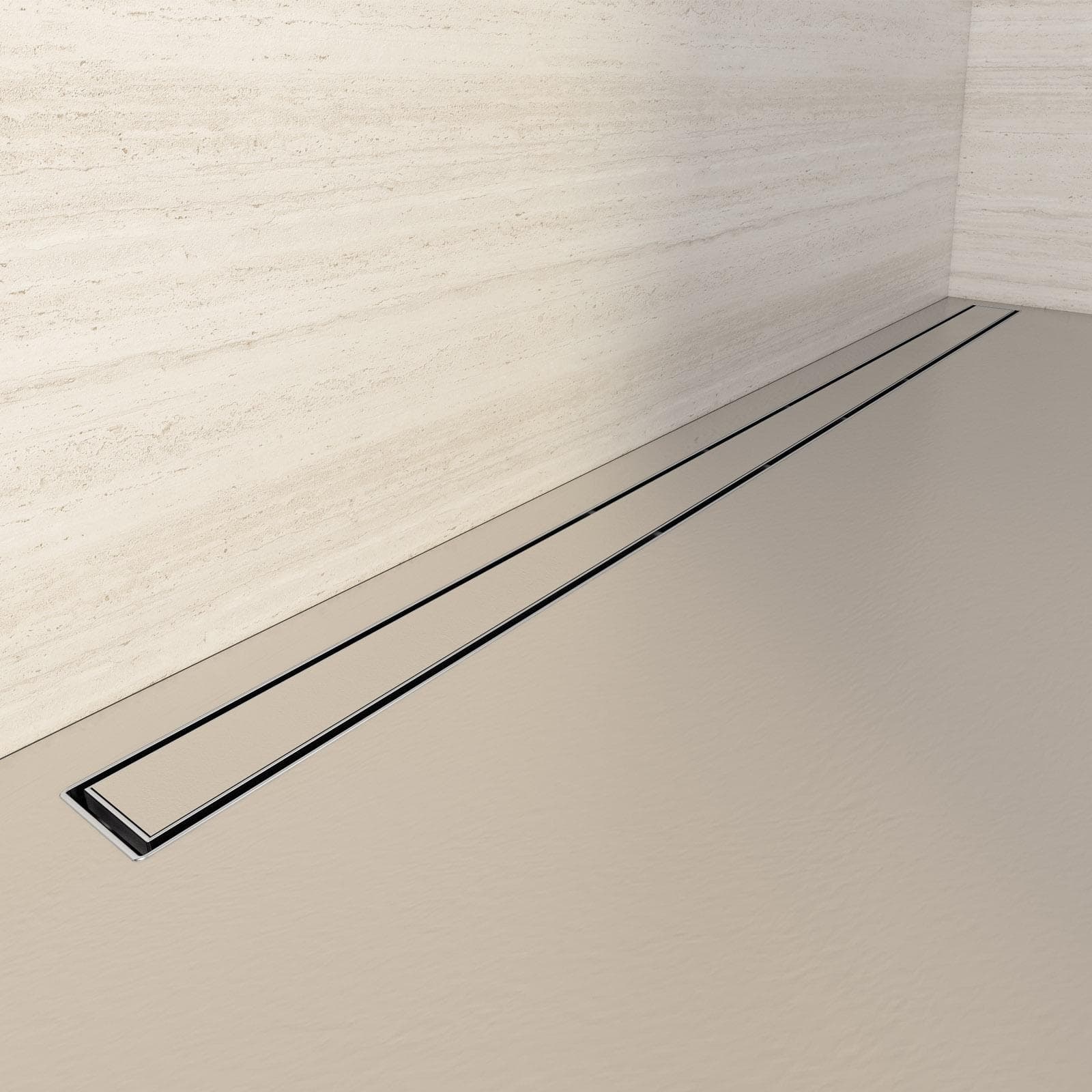 Canalina doccia 150 cm cover piastrellabile in acciaio inox - Stiletto