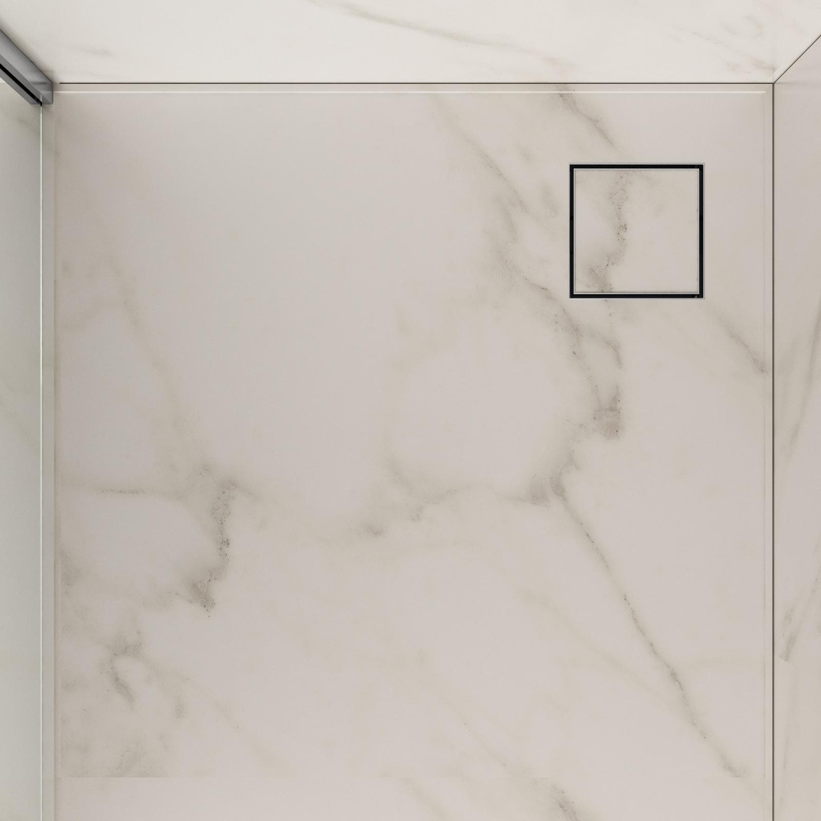 Canalina doccia quadrata acciaio inox 15x15 cm cover piastrellabile