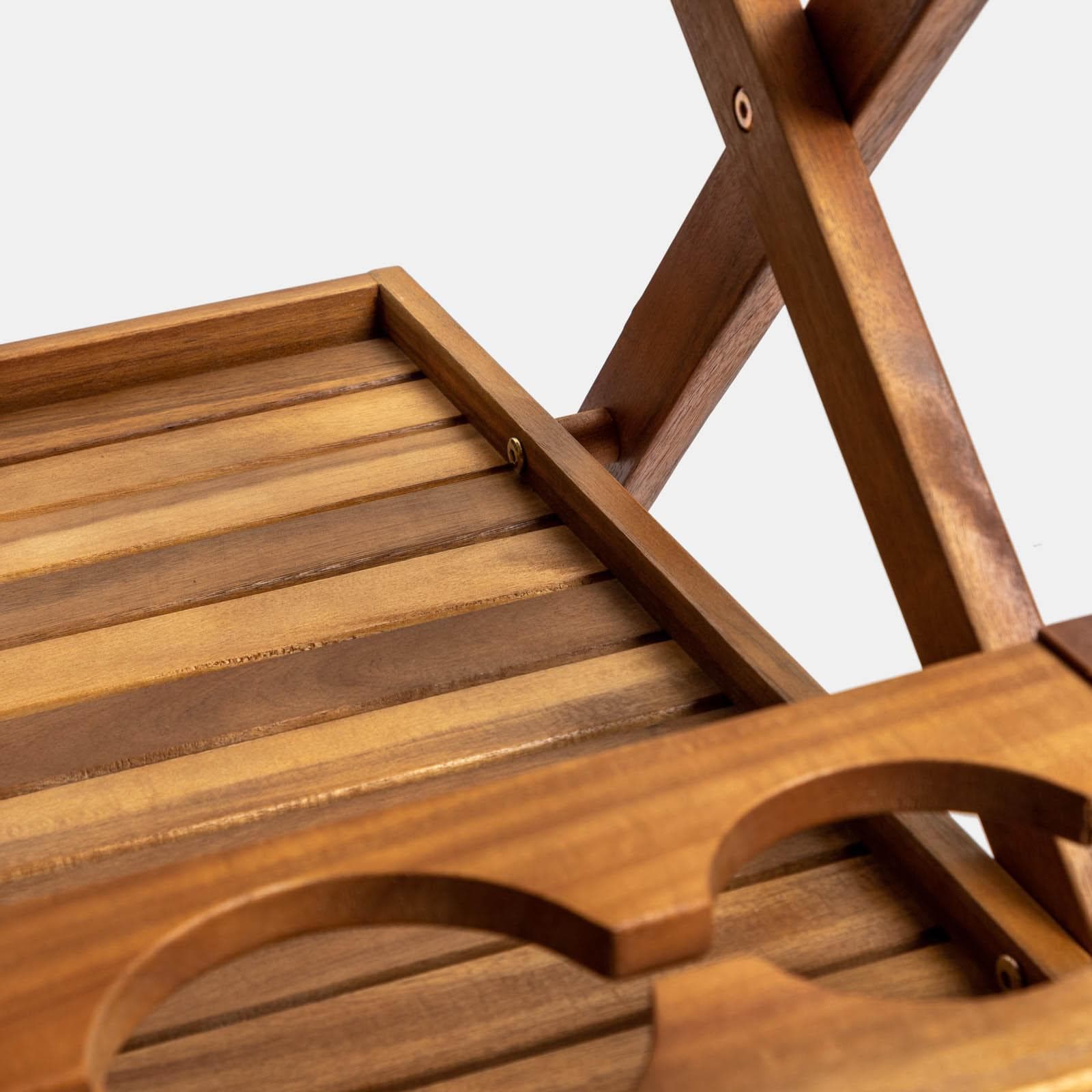 Carrello portavivande in legno di acacia - Paja
