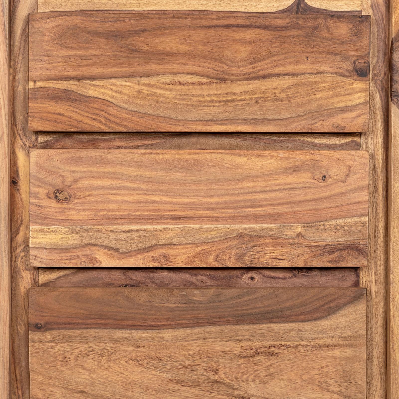 Cassettiera 55x98h cm in legno con 5 cassetti - Freia Sheesham