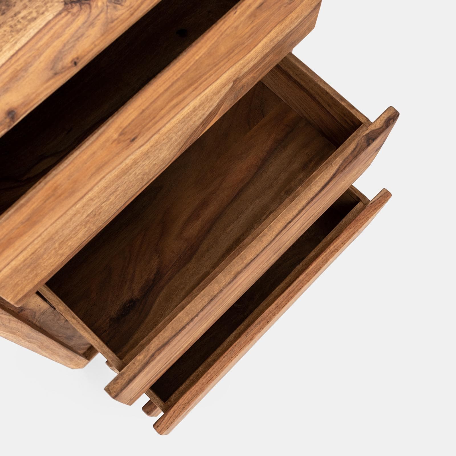Cassettiera 55x98h cm in legno con 5 cassetti - Freia Sheesham