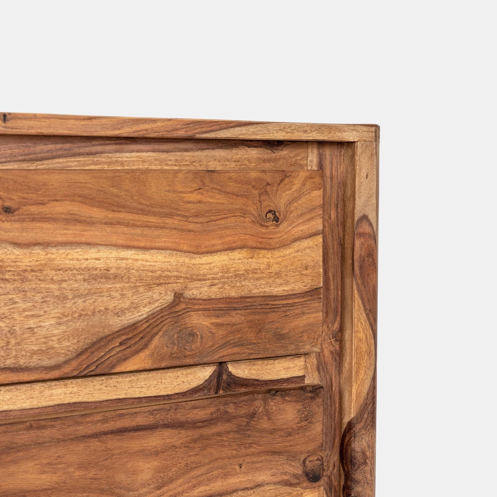 Cassettiera 55x98h cm in legno con 5 cassetti - Freia Sheesham
