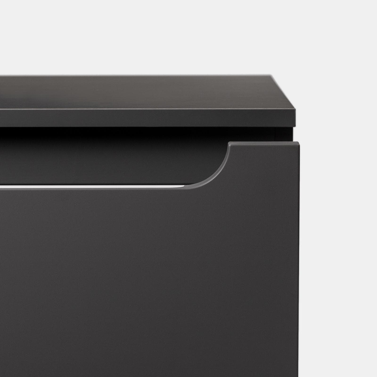 Cassettone sospeso 60 cm con top antracite - Sleek
