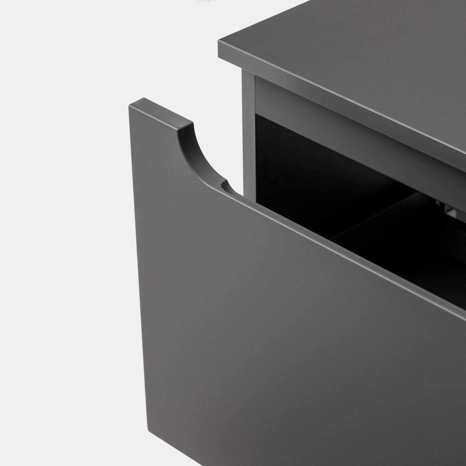 Cassettone sospeso 60 cm con top antracite - Sleek