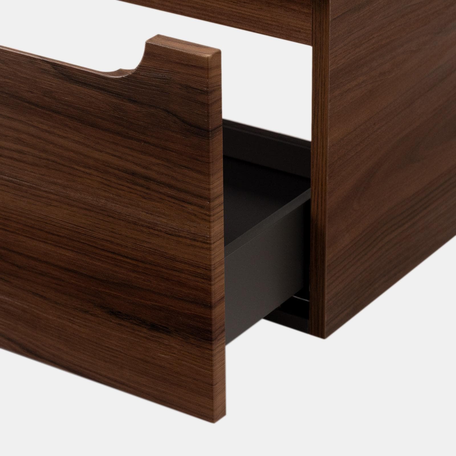 Cassettone sospeso 80 cm con top rovere deciso - Sleek