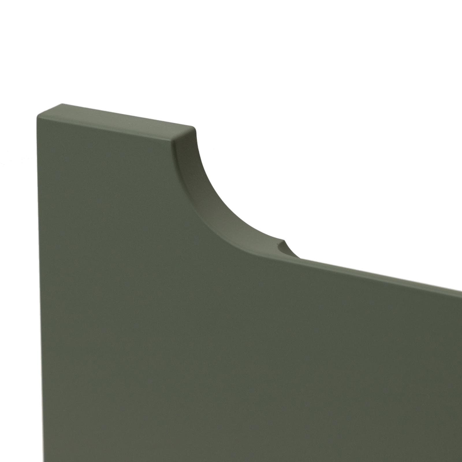 Cassettone sospeso 90 cm con top verde cemento - Sleek