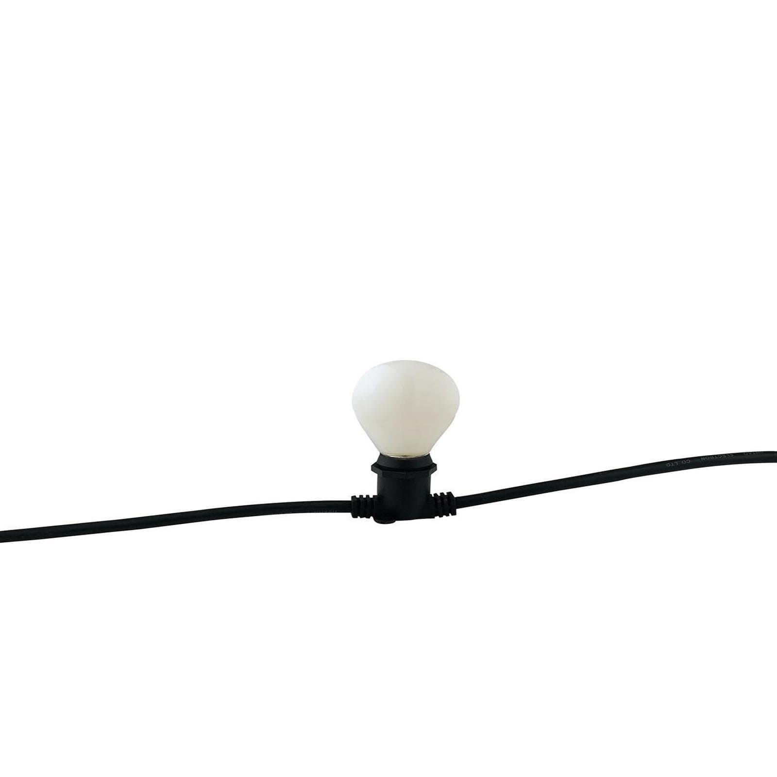 Catena luminosa 10 lampadine per esterno da 5m con cavo nero