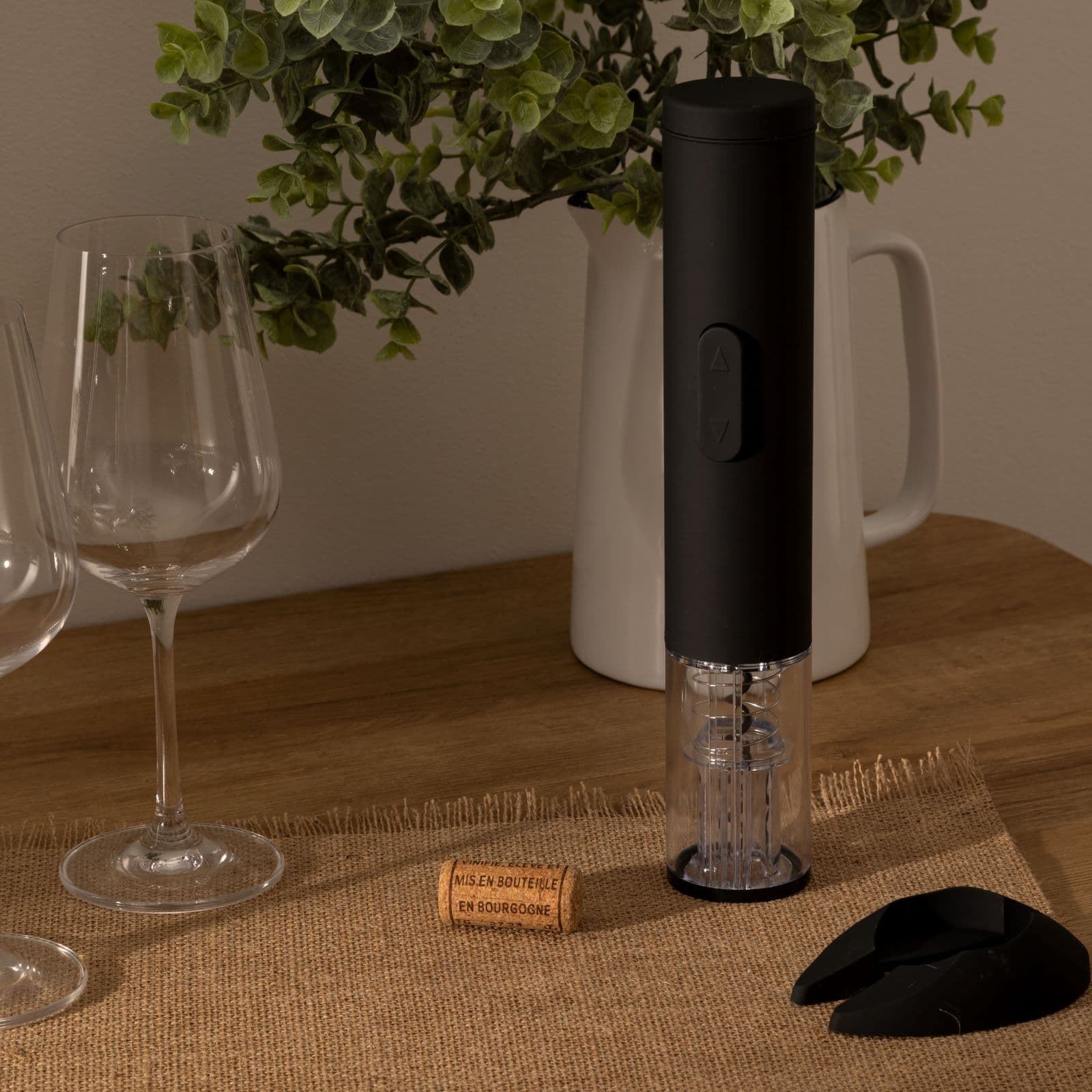 Cavatappi elettrico 23h cm nero opaco