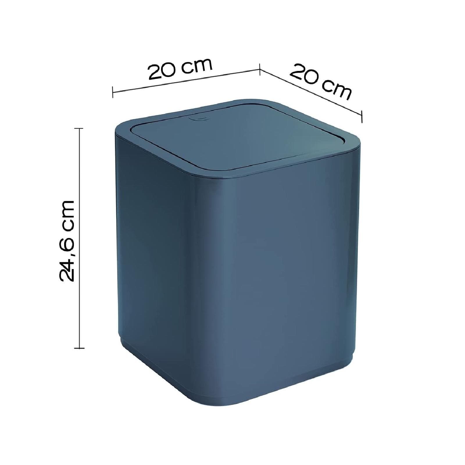 Cestino portarifiuti blu petrolio 8 litri - Seventy di Gedy